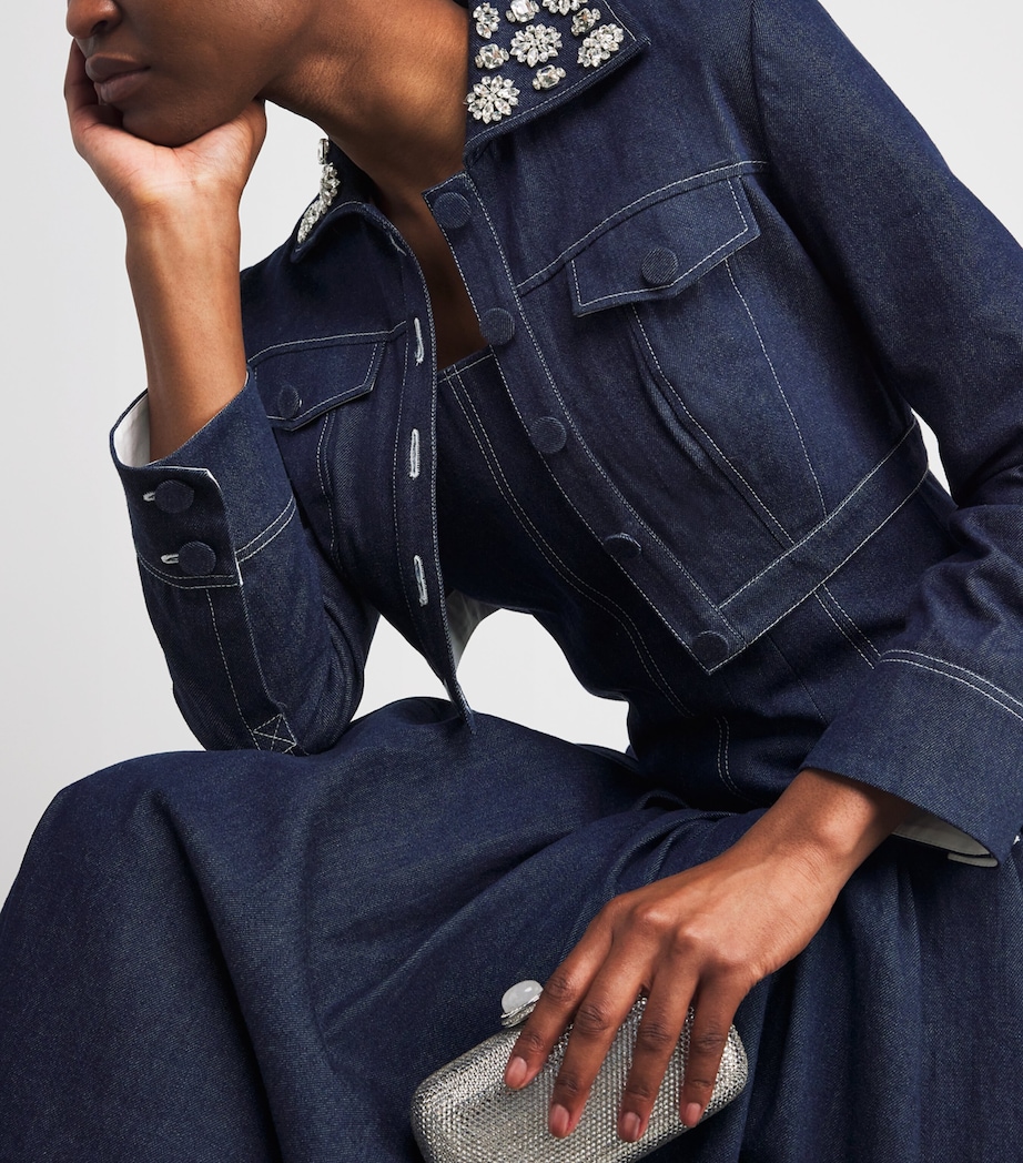 Aiste Cropped Denim Jacket INDIGO Image 6