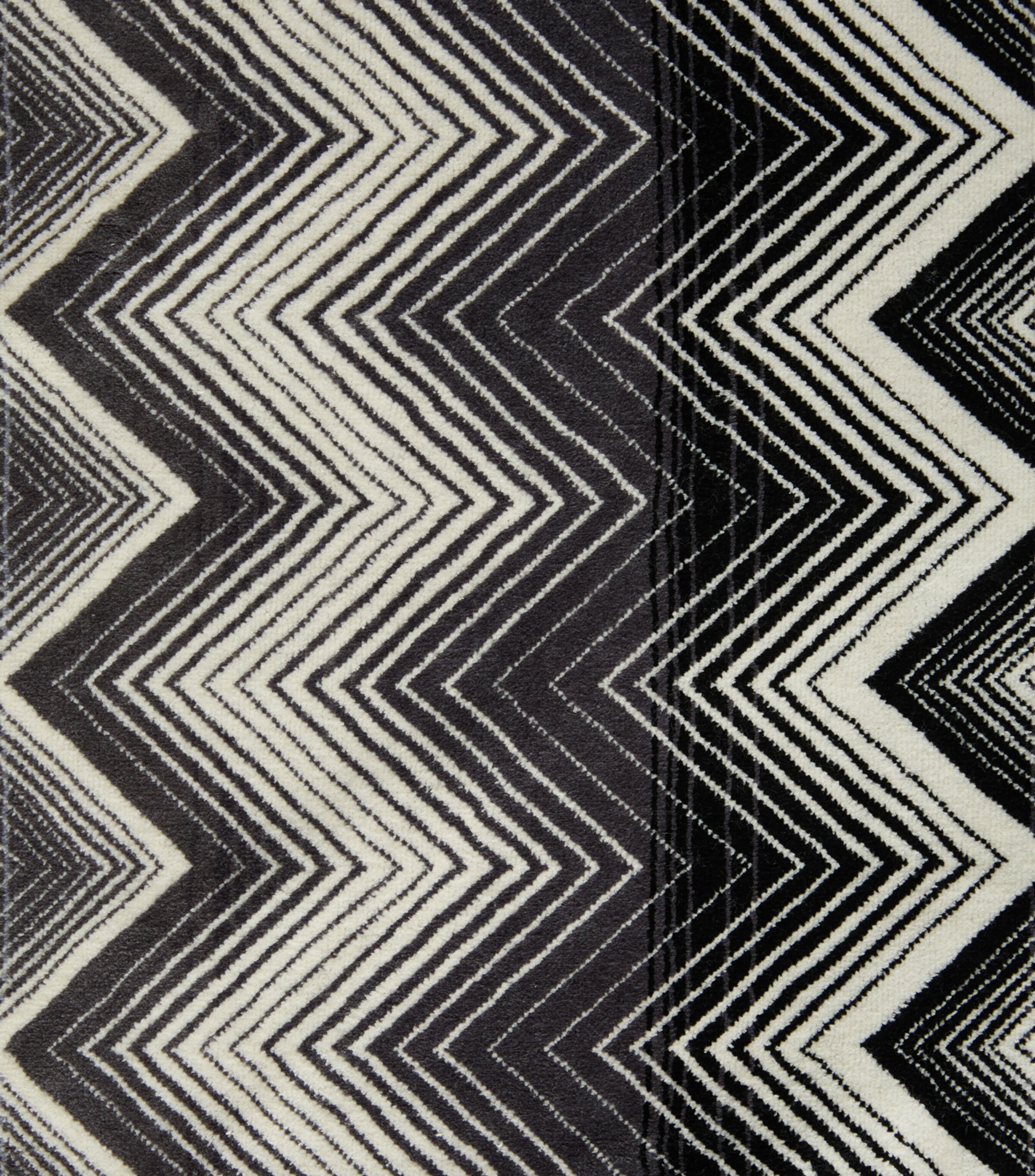 Missoni Home Marea Bath Mat (70cm x 160cm) Black/white Image 5