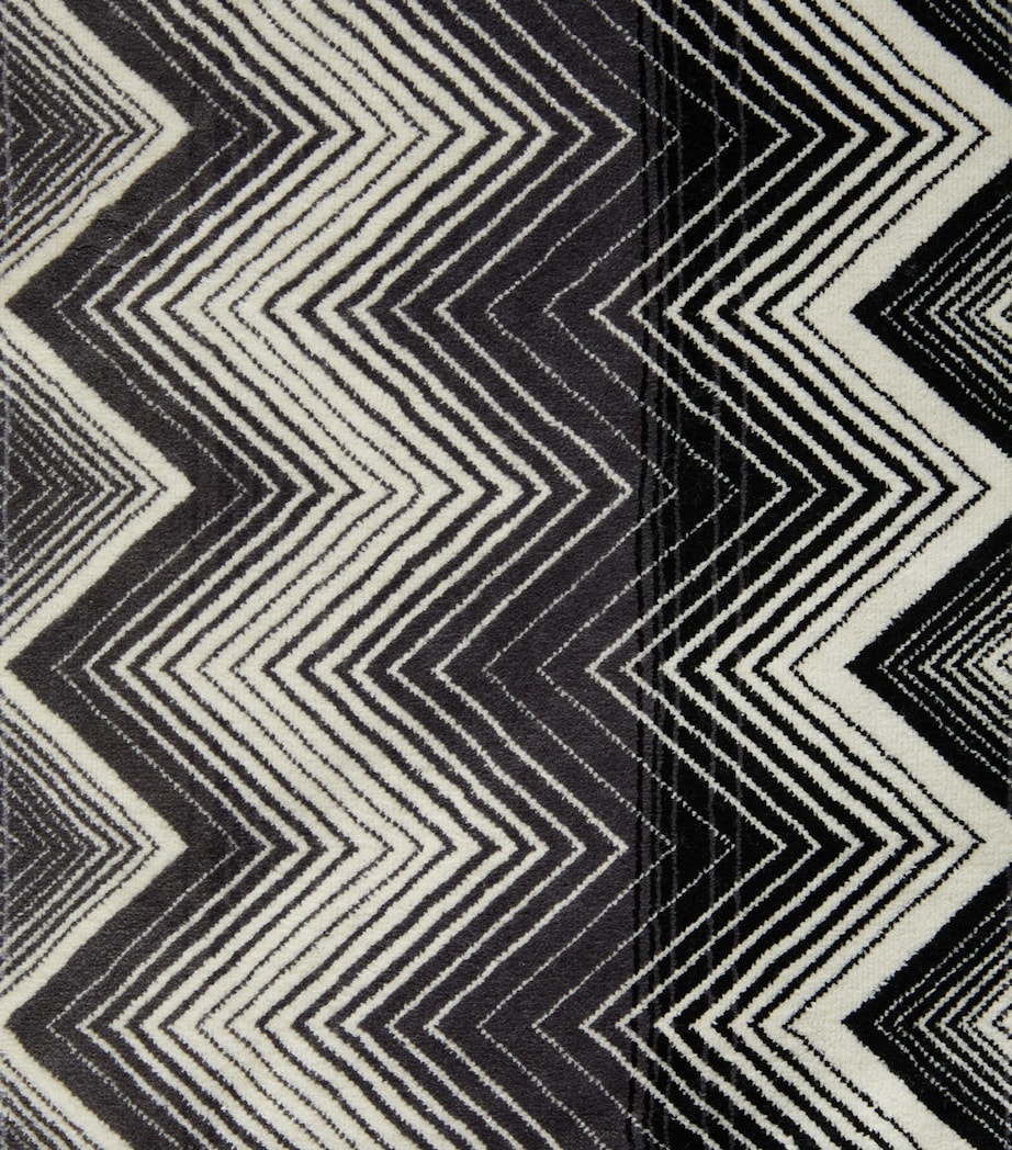 Missoni Home Marea Bath Mat (70cm x 160cm) Black/white Image 5