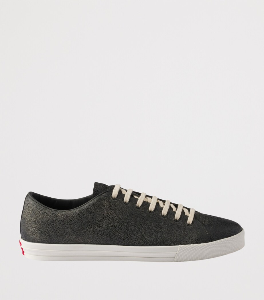 Prada Leather Aged Low-Top Sneakers Image 2