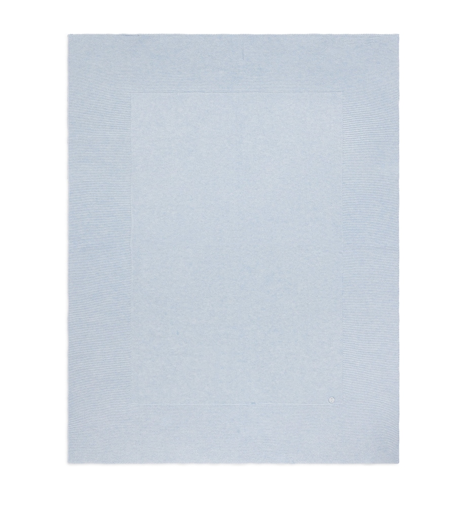 Paz Rodriguez Knitted Blanket (73cm x 98cm) Chalk Blue Image 1