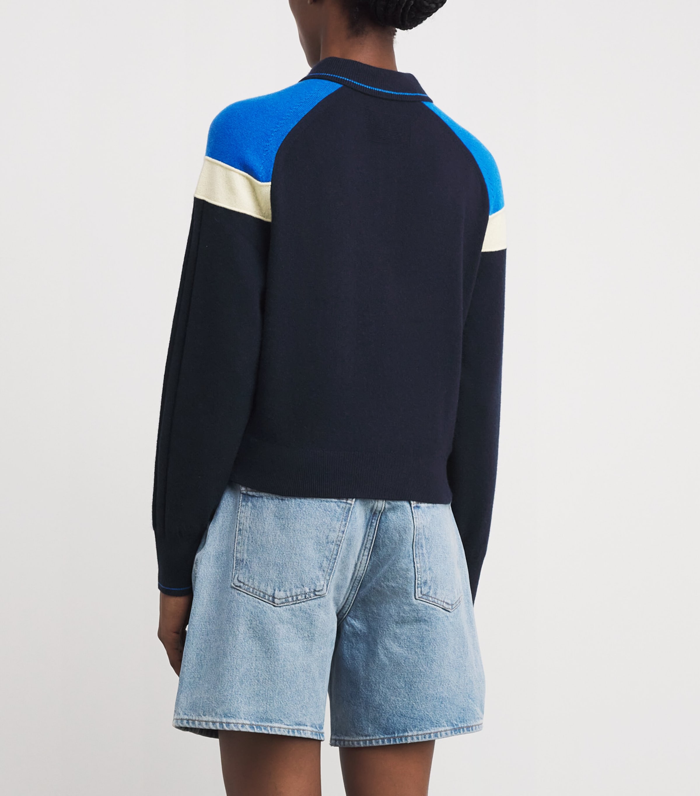 Cashmere Alpine Polo Sweater MIDNIGHT COMBO Image 4