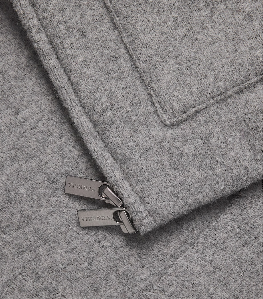 Barena Mens Wool-Blend Zip-Up Cardigan Grigio Image 6