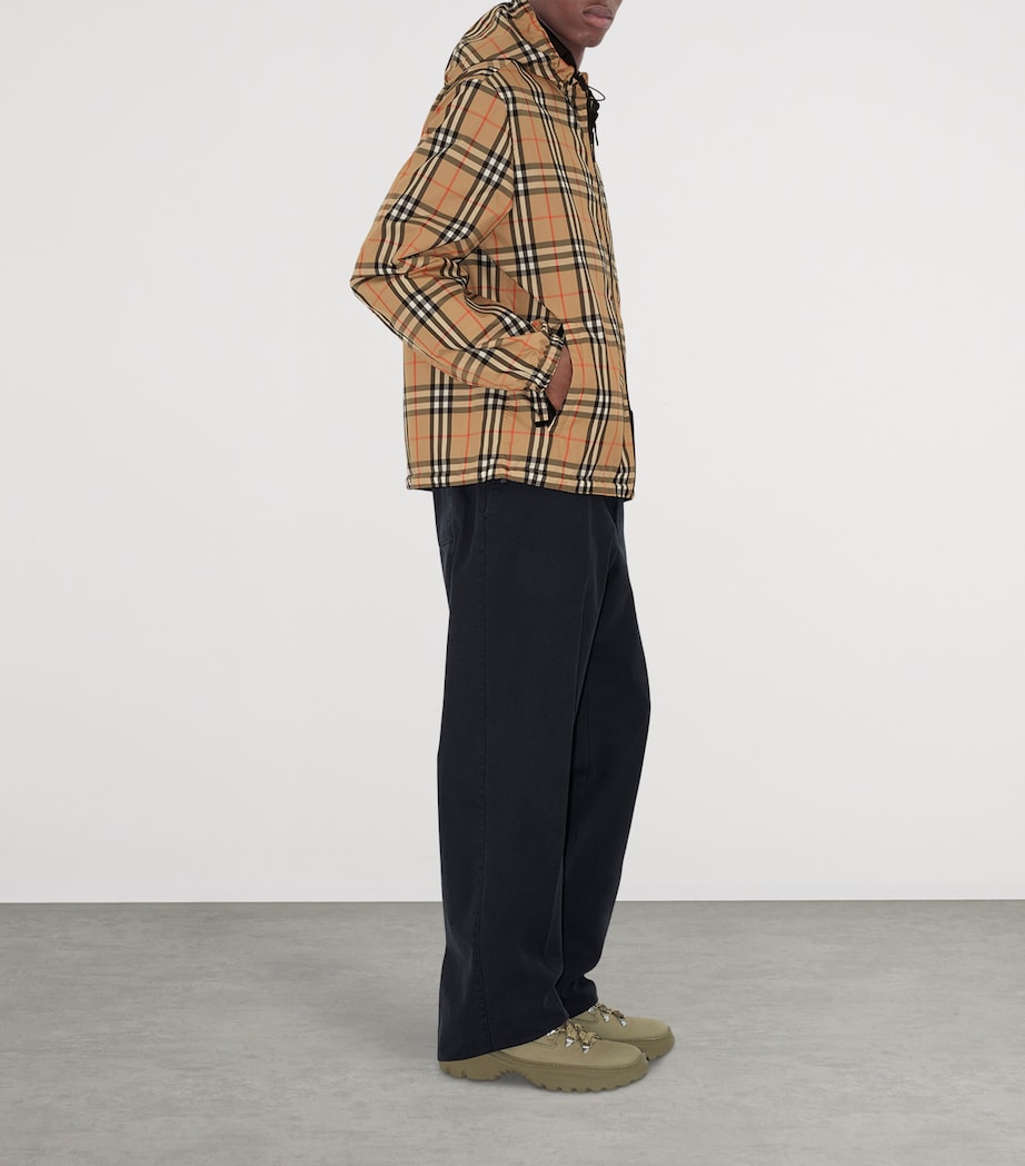 Reversible Check Hooded Jacket SAND IP CHECK Image 4