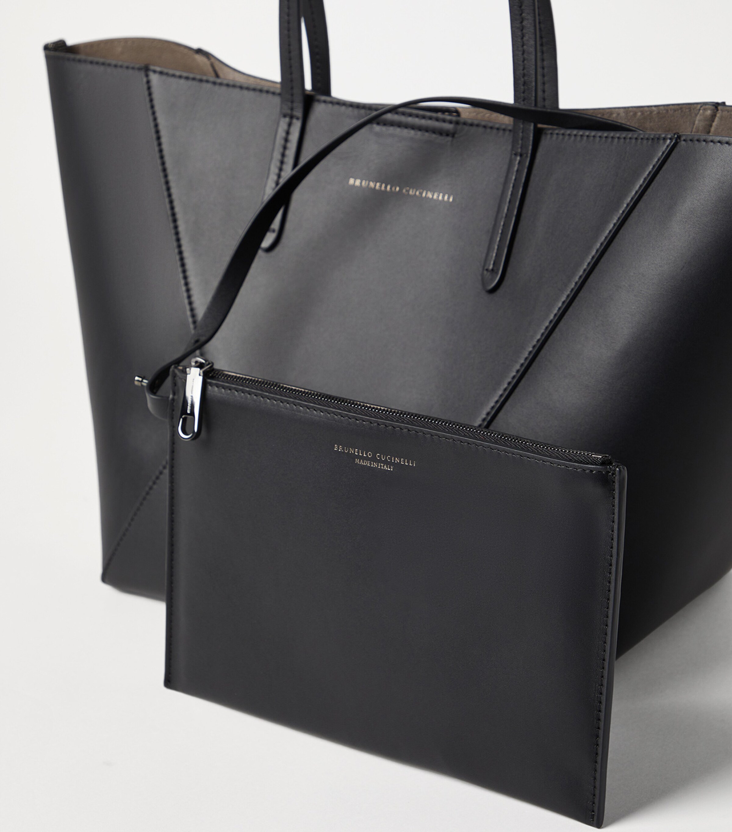 Small Calfskin BC Duo Tote Bag C101 Image 3