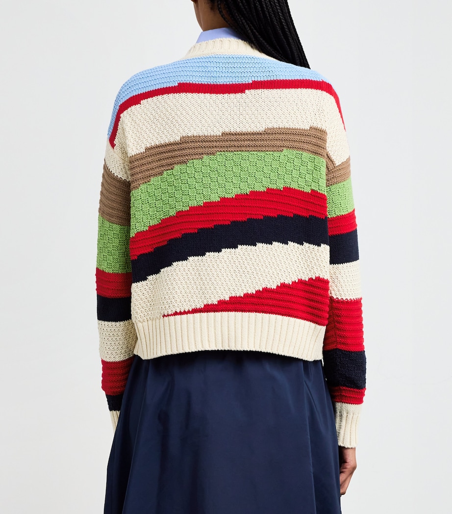 Cotton-Blend Jacquard Sweater MULTICOLOUR Image 4