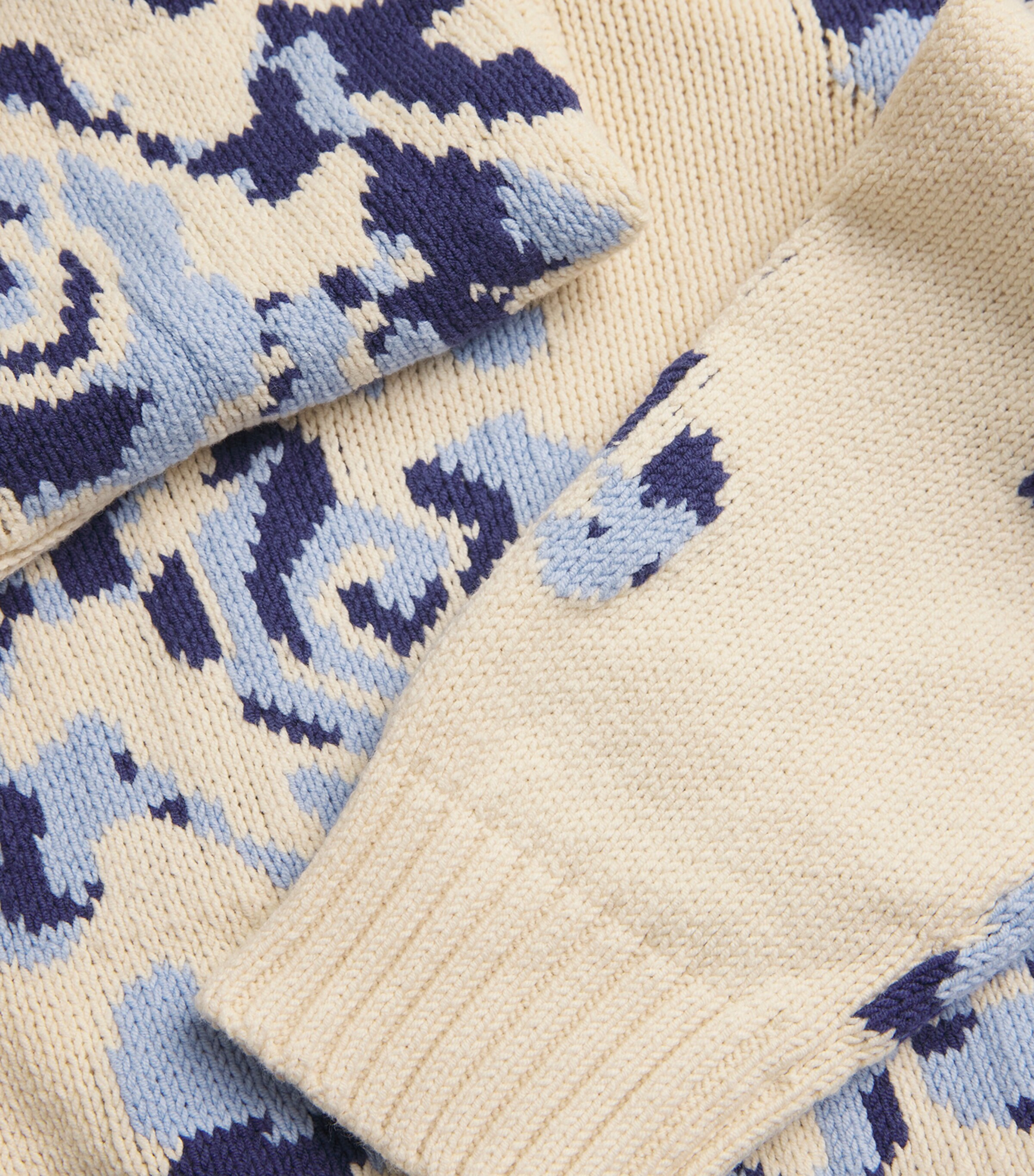 Oversized Floral Sweater LIGHT BLUE Image 5