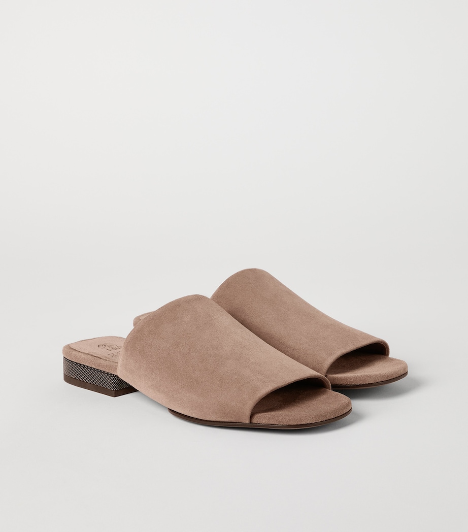Suede Open-Toe Mules C8849 Image 3