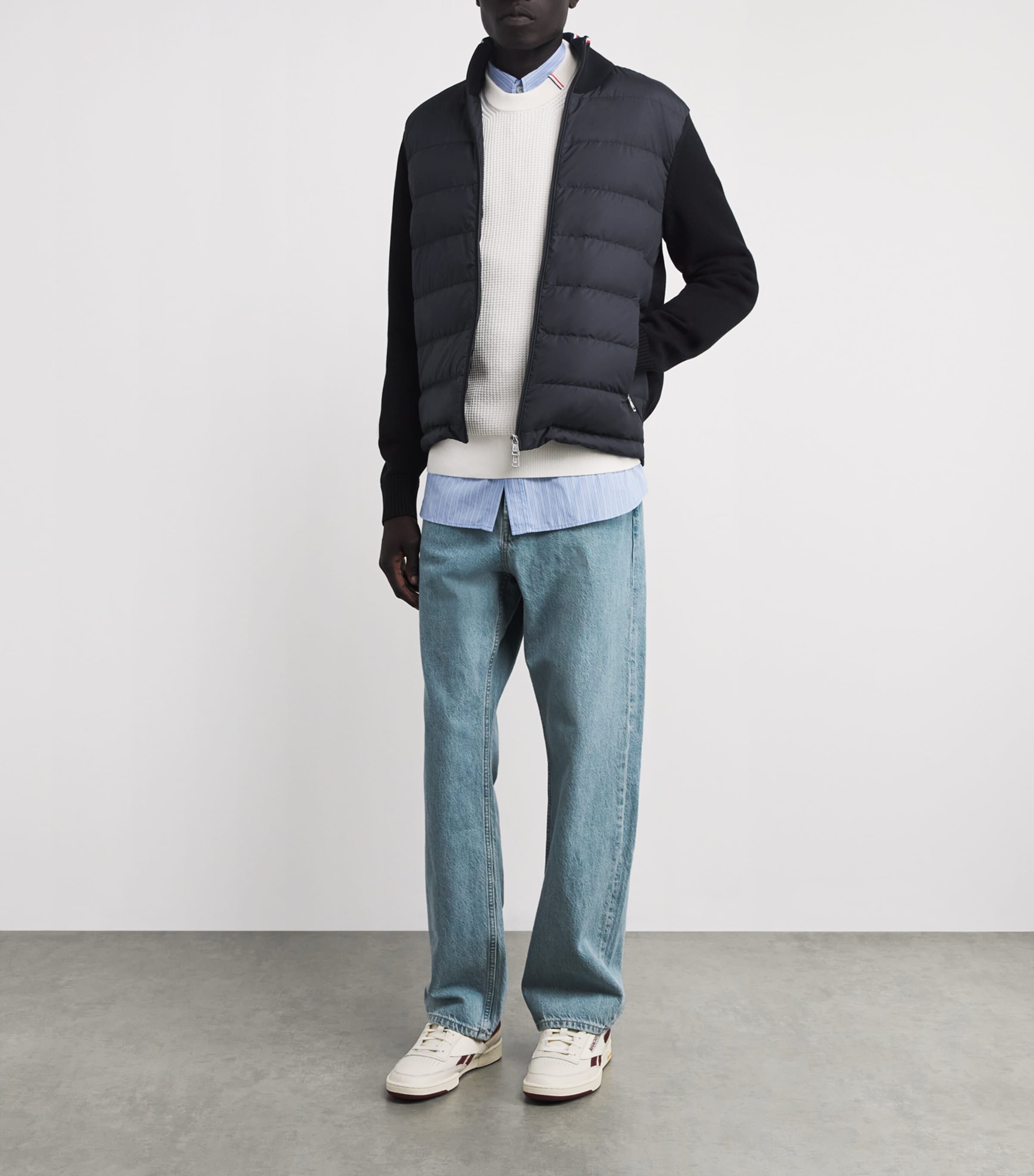 Cotton Down-Front Cardigan 999 Image 2