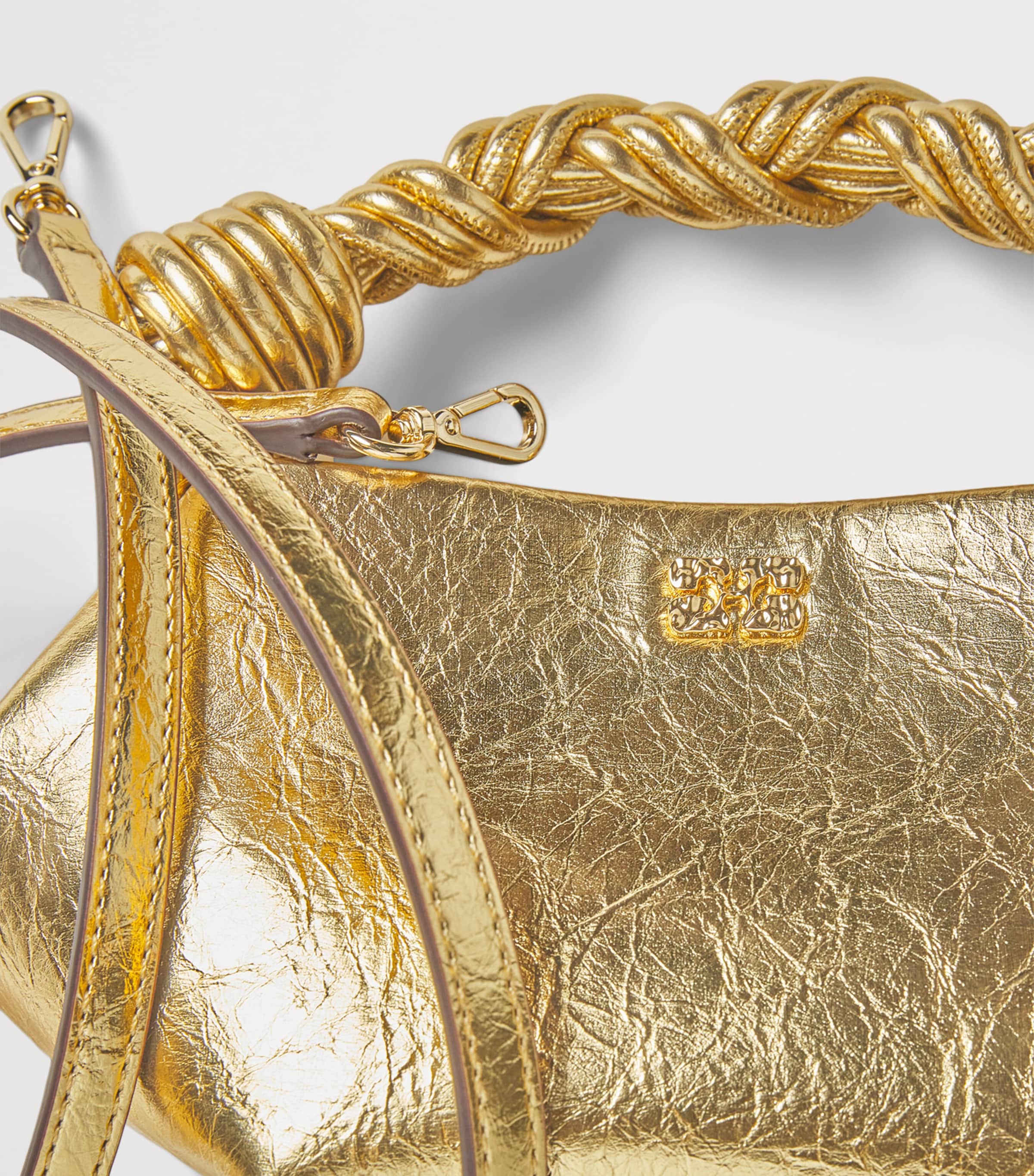Mini Metallic Bou Top-Handle Bag 339 GOLD Image 4