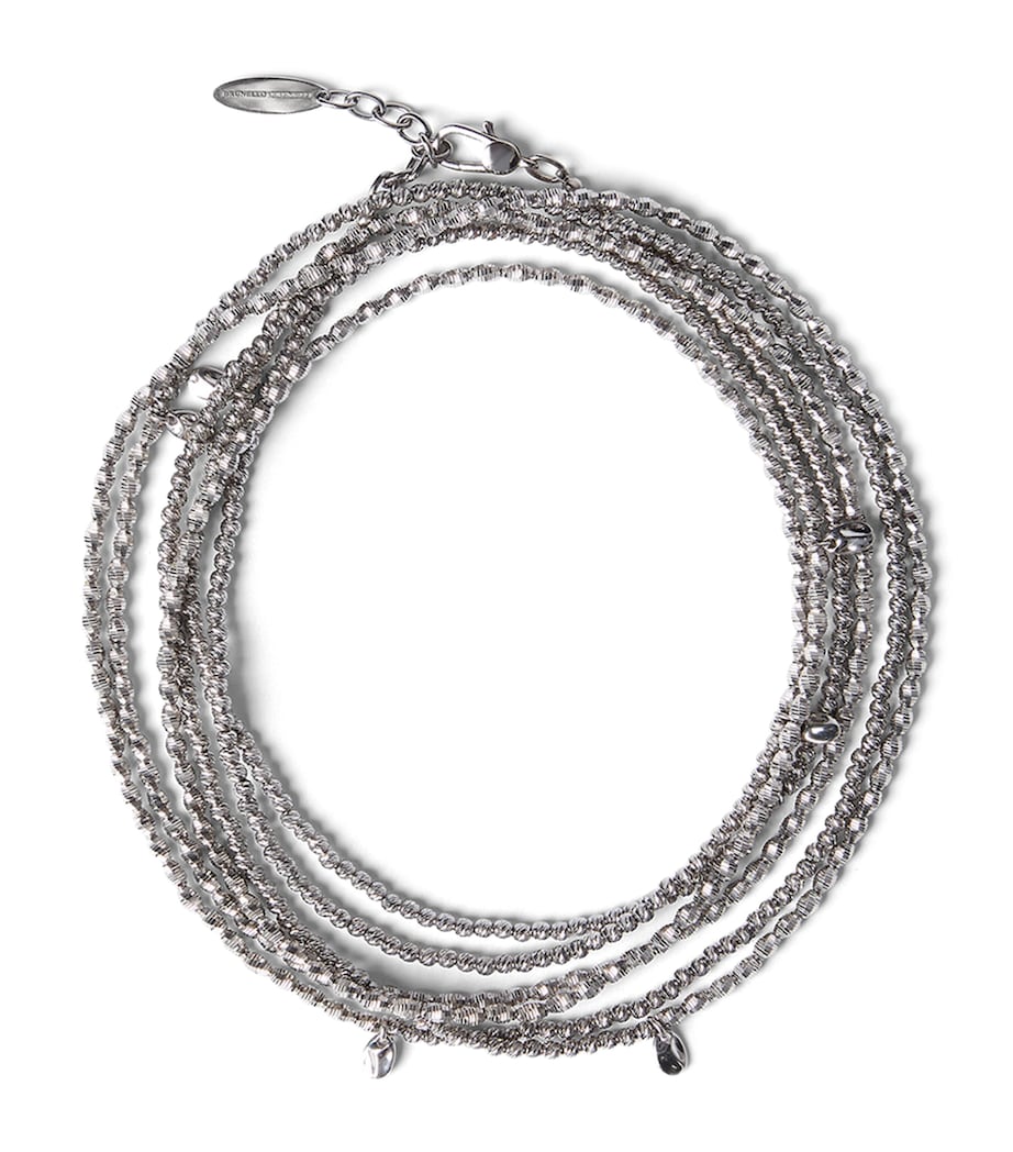 Brunello Cucinelli Sterling Silver Wrap Bracelet Image 1