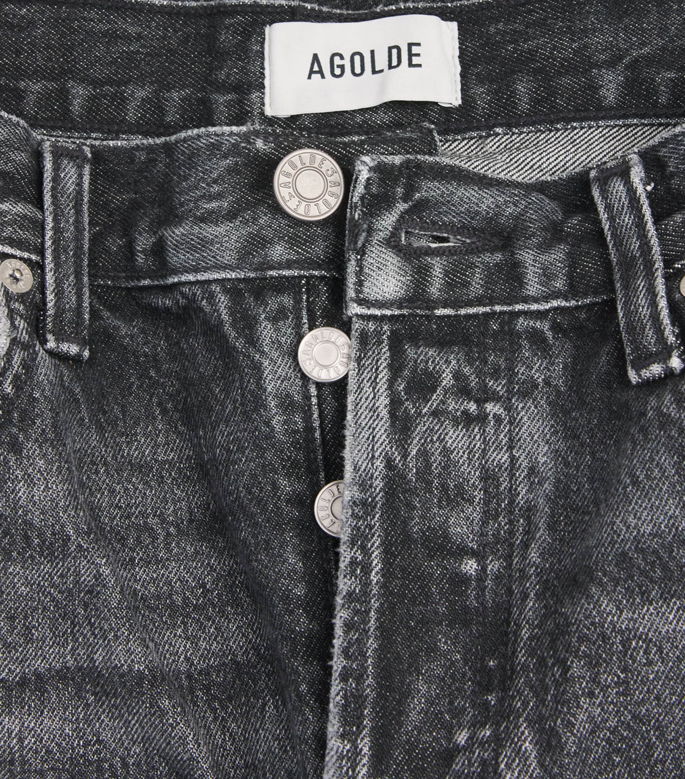 AGOLDE Mens Denim Anson Shorts Clipvdk Wsh Blk Image 6