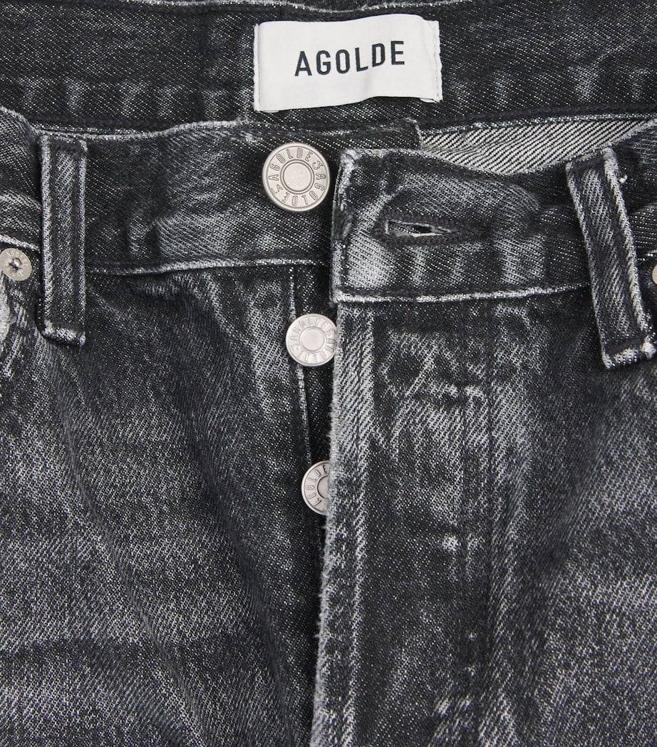 AGOLDE Mens Denim Anson Shorts Clipvdk Wsh Blk Image 6