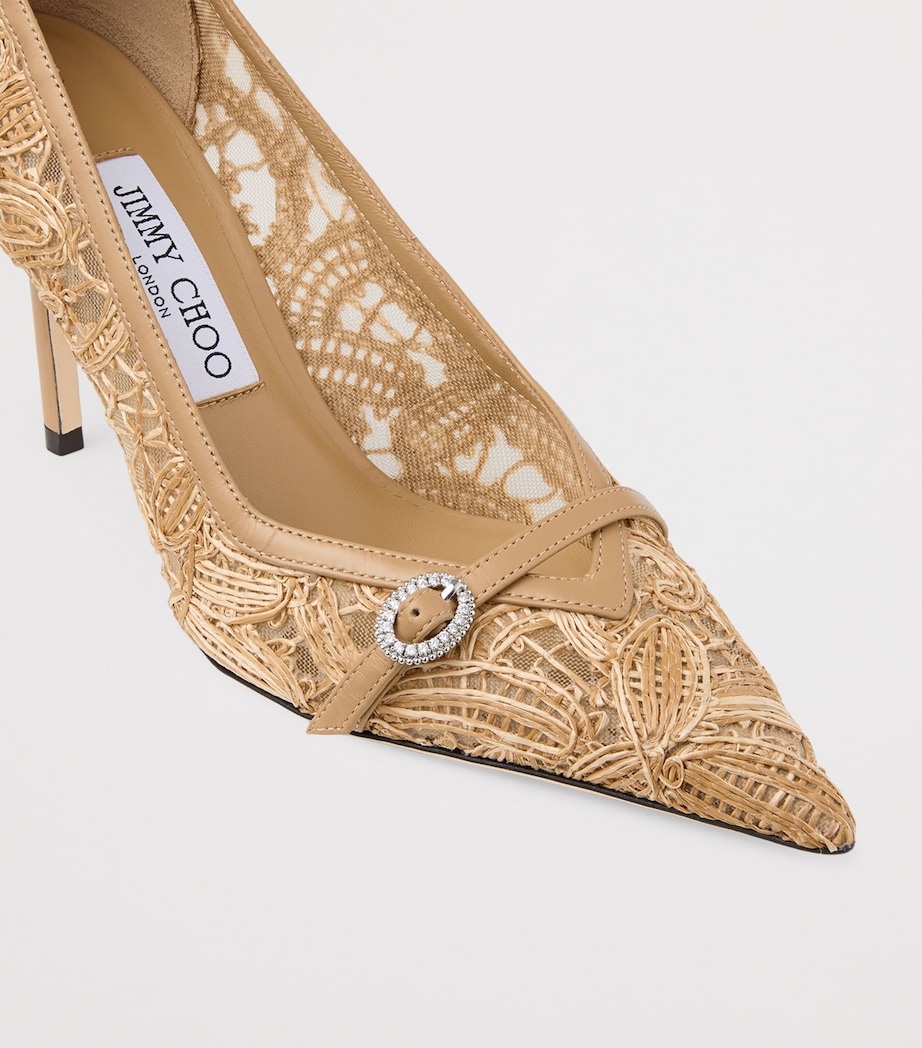 Jimmy Choo Keari 85 Heeled Pumps Natural/cappuccino Image 6