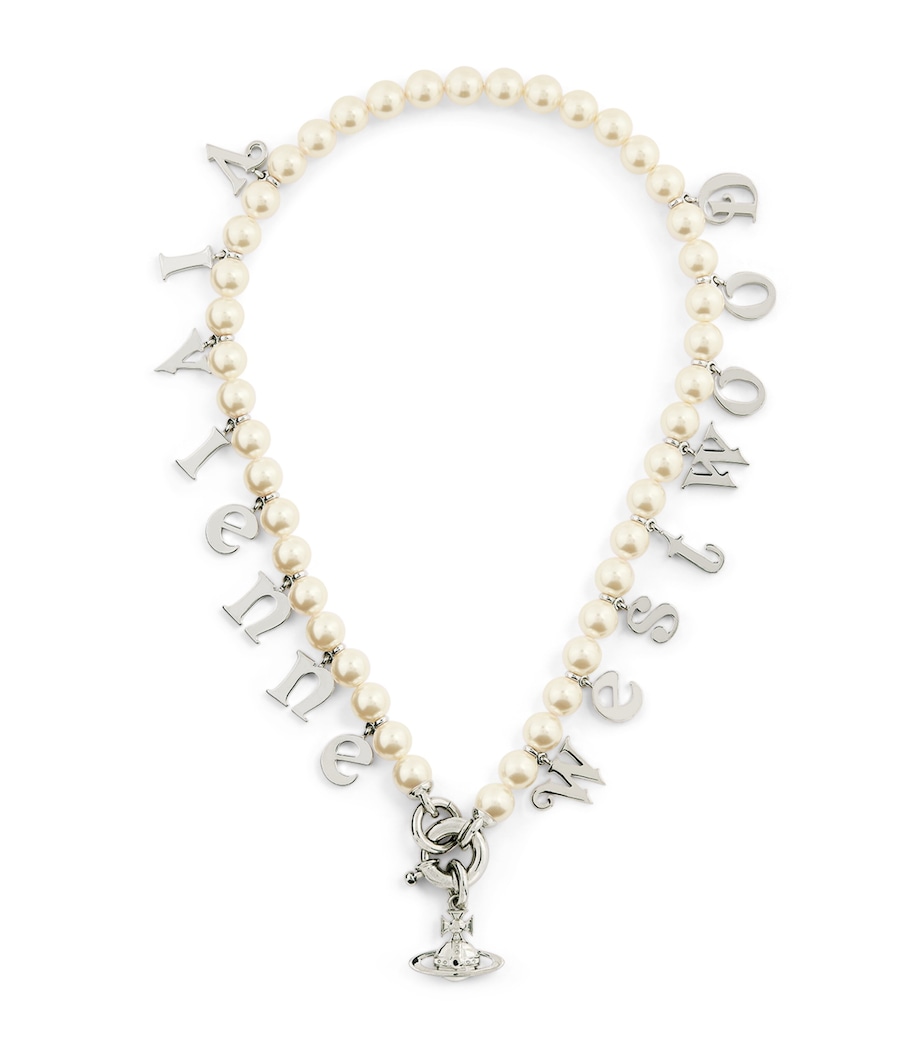 Vivienne Westwood Faux Pearl Leanne Necklace Pltnm/crmrose Pearl Image 1