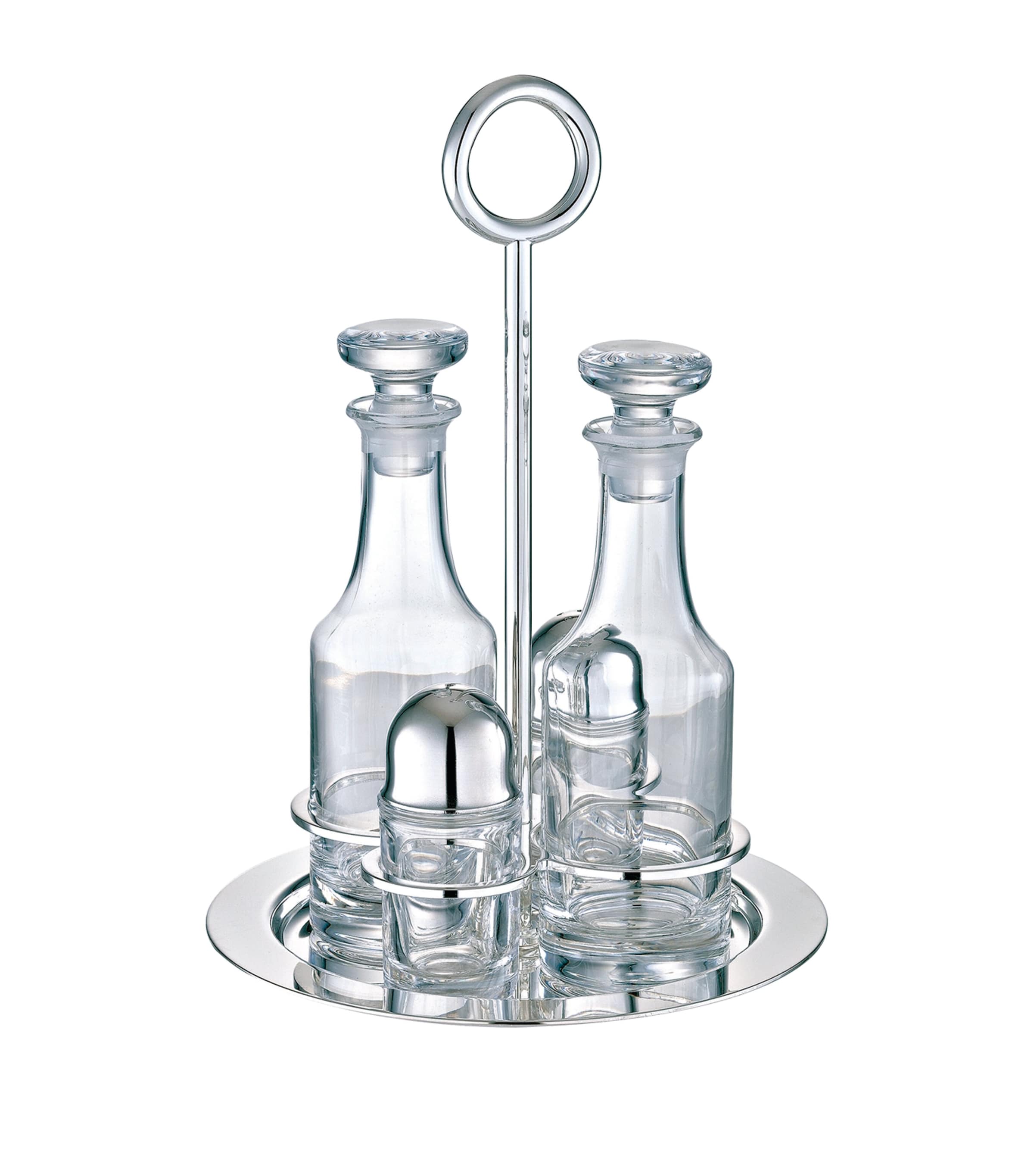 Crystal Vertigo 4-Piece Cruet Set SILVER Image 2