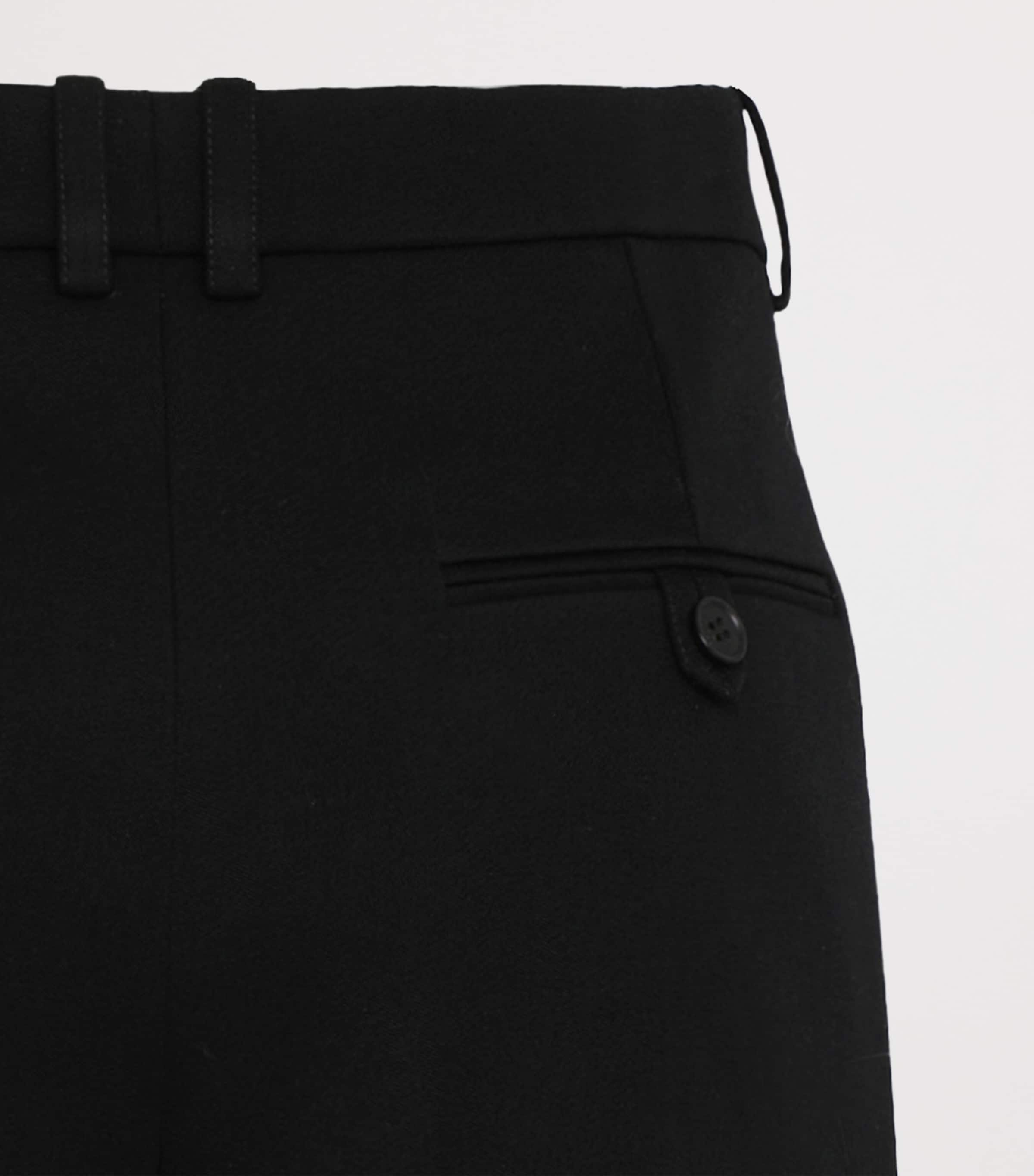Saint Laurent Womens Wool Tailored Shorts Image 5