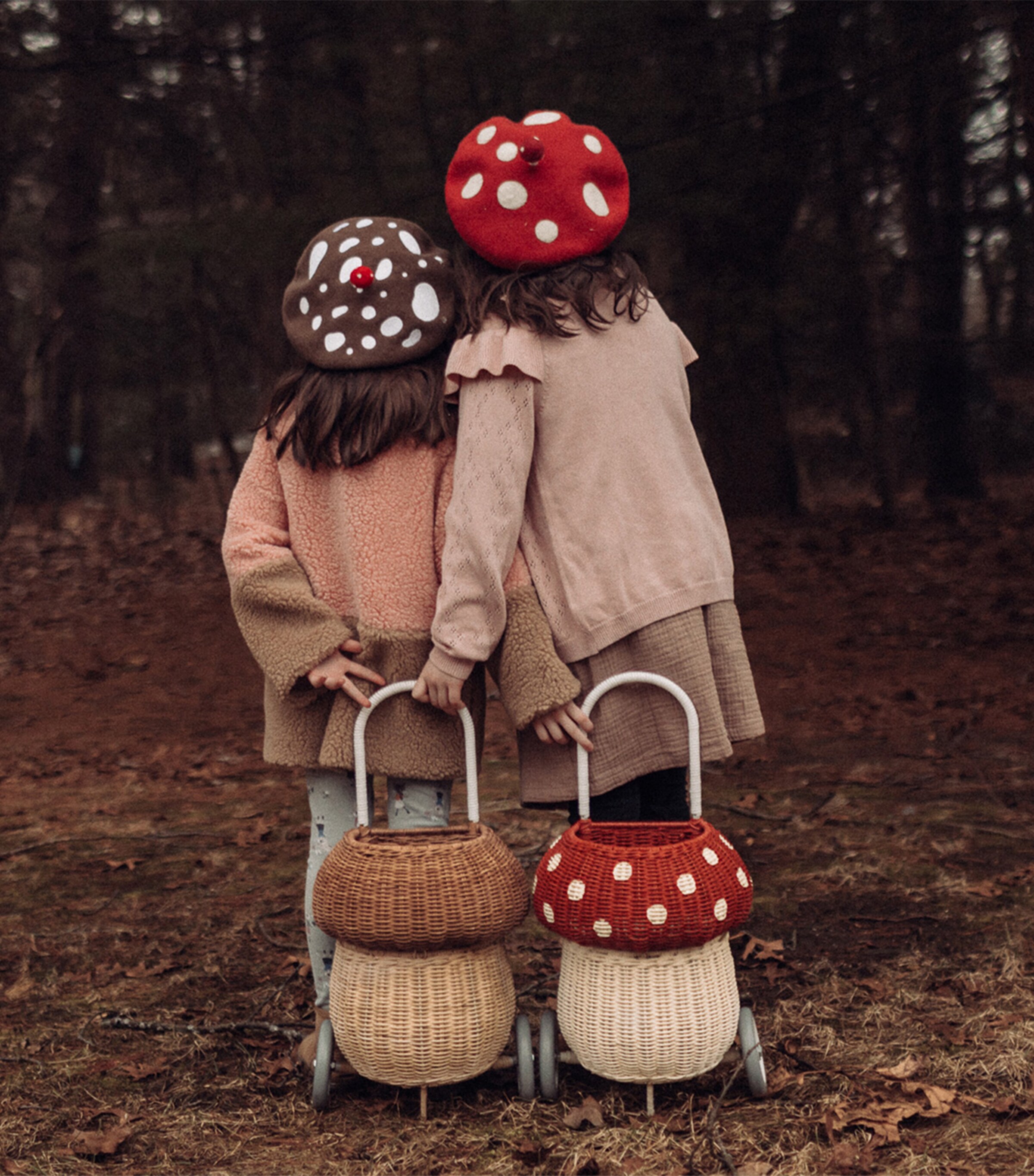 Olli Ella Rattan Mushroom Luggy (36cm) Image 4