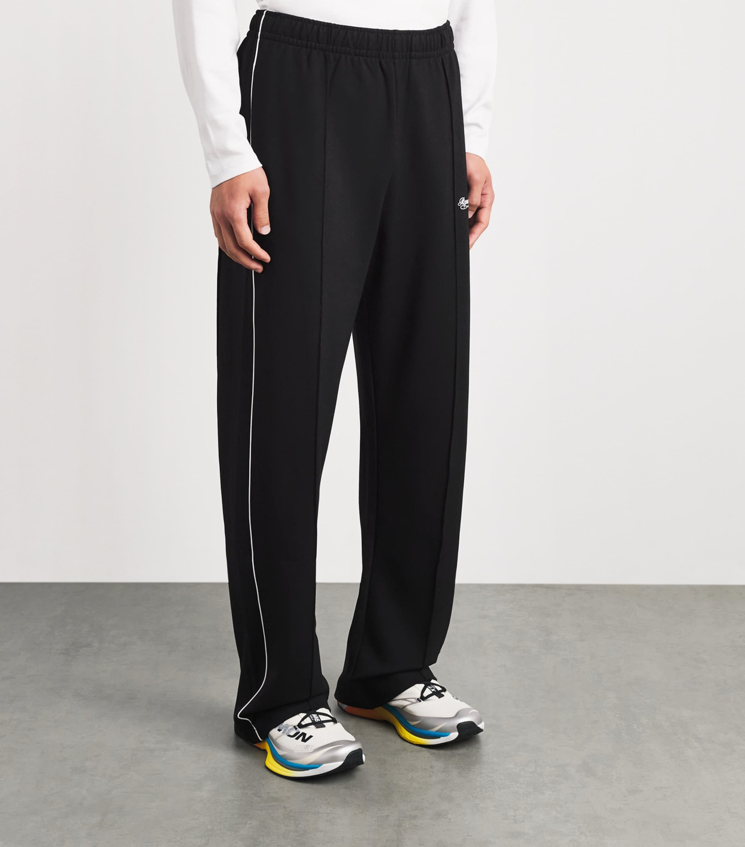 Represent Mens Piping Logo Sweatpants Black Image 4