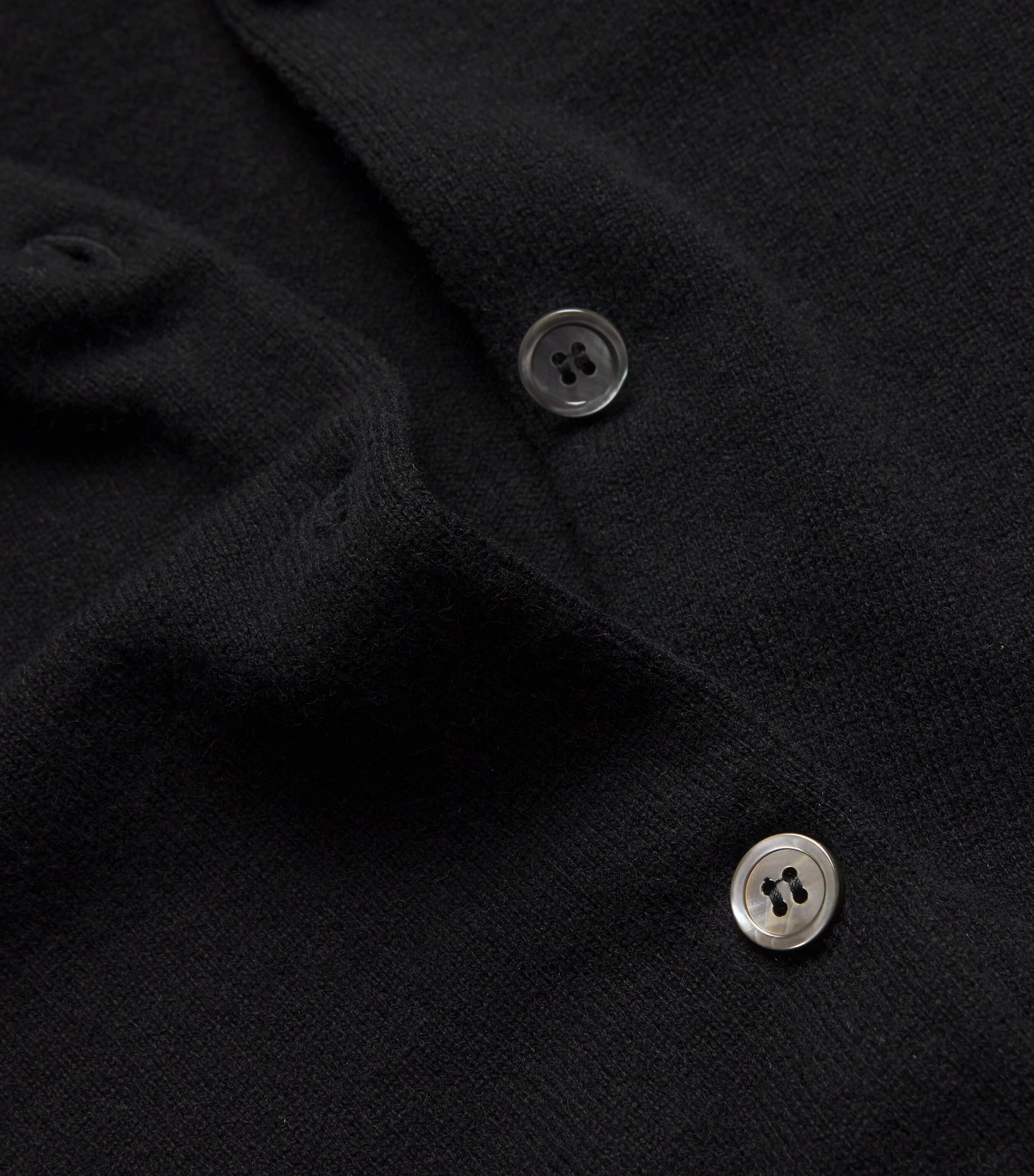 Cashmere Crew-Neck Cardigan BLACK Image 5