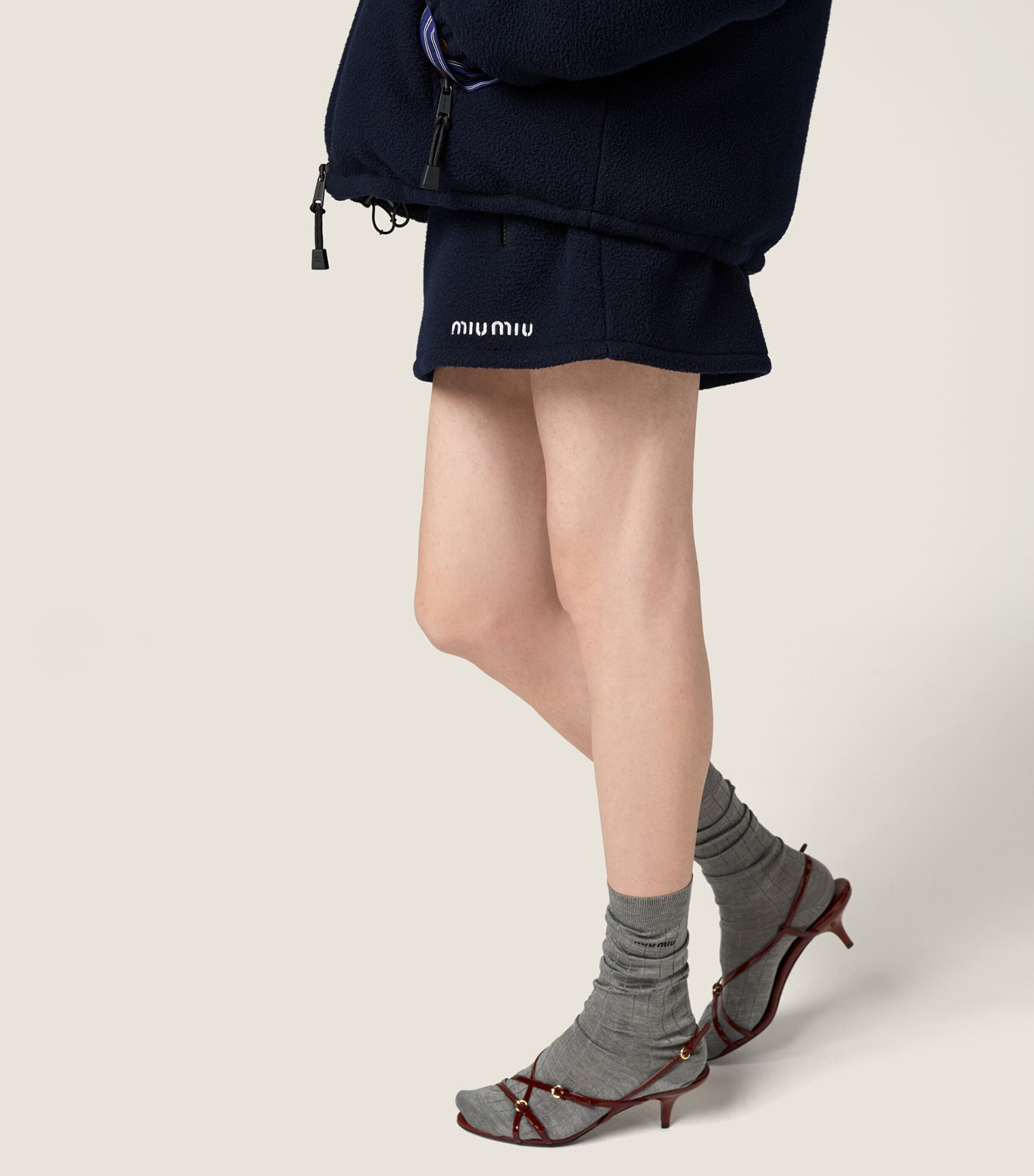 Fleece Logo Mini Skirt F0008 Image 6