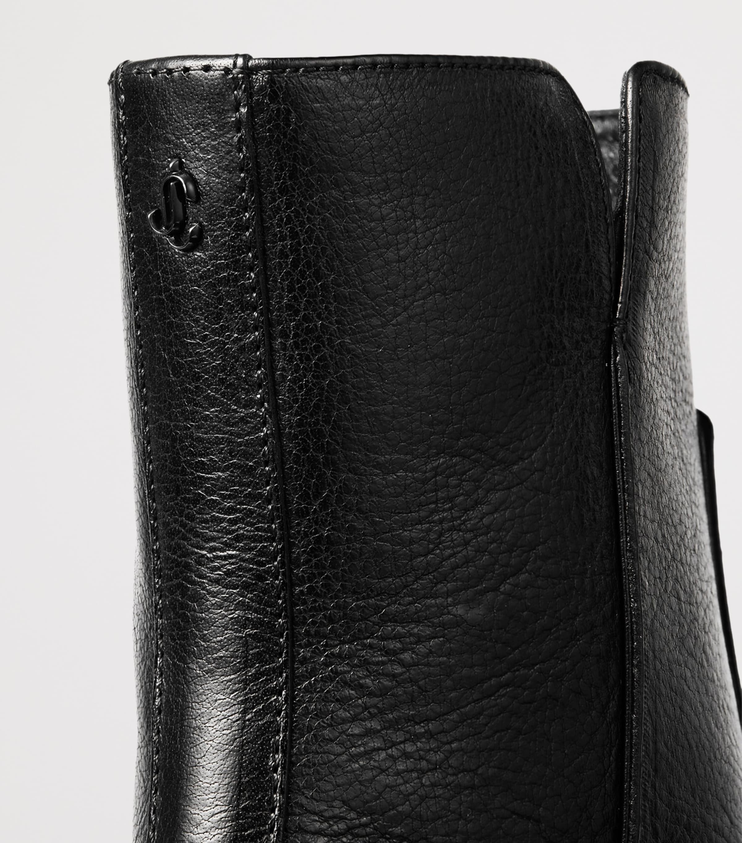 Jimmy Choo Eliot 45 Leather Ankle Boots Black Image 4