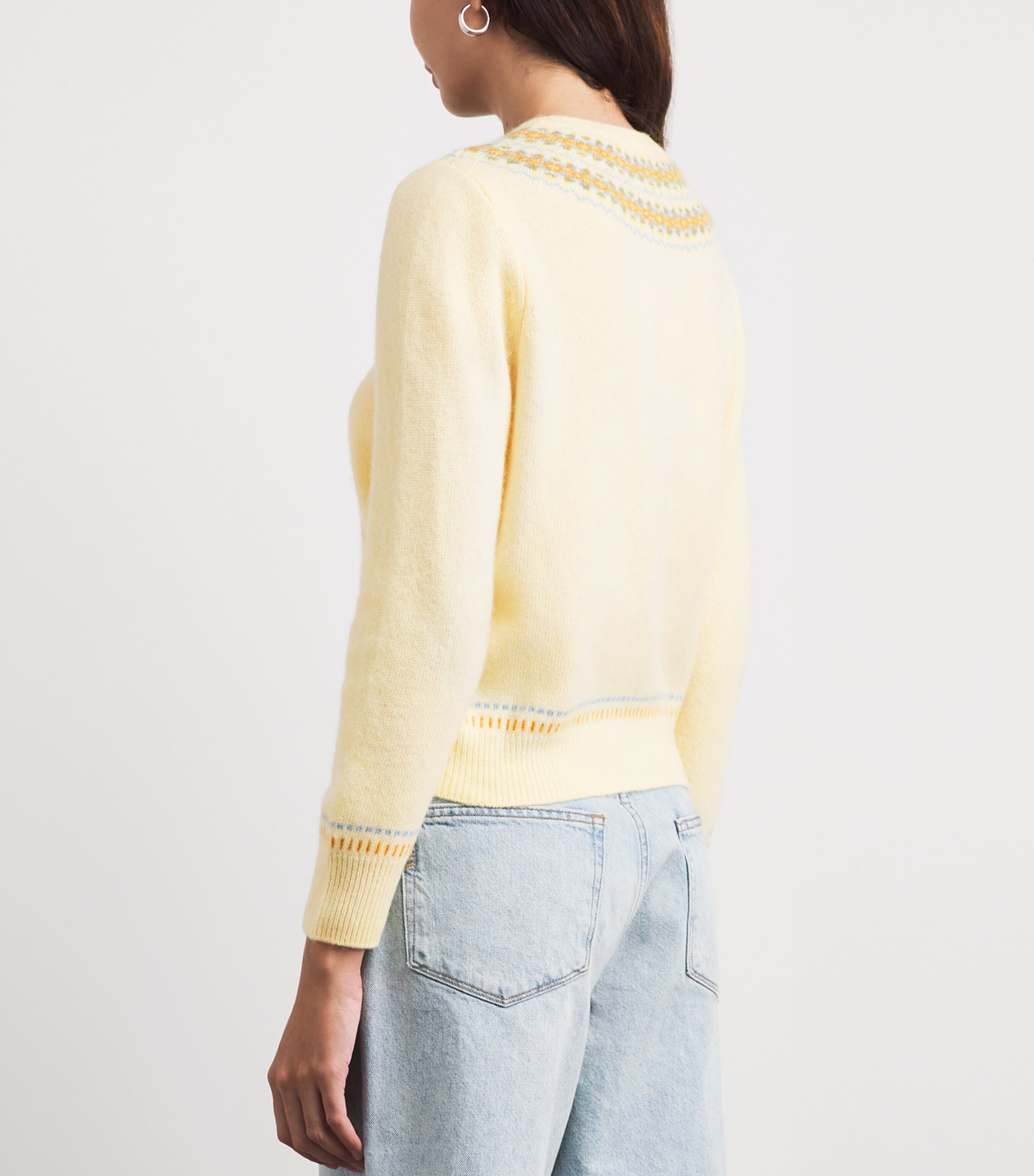 DÔEN Womens Wool-Blend Olympe Cardigan Gateau Image 5