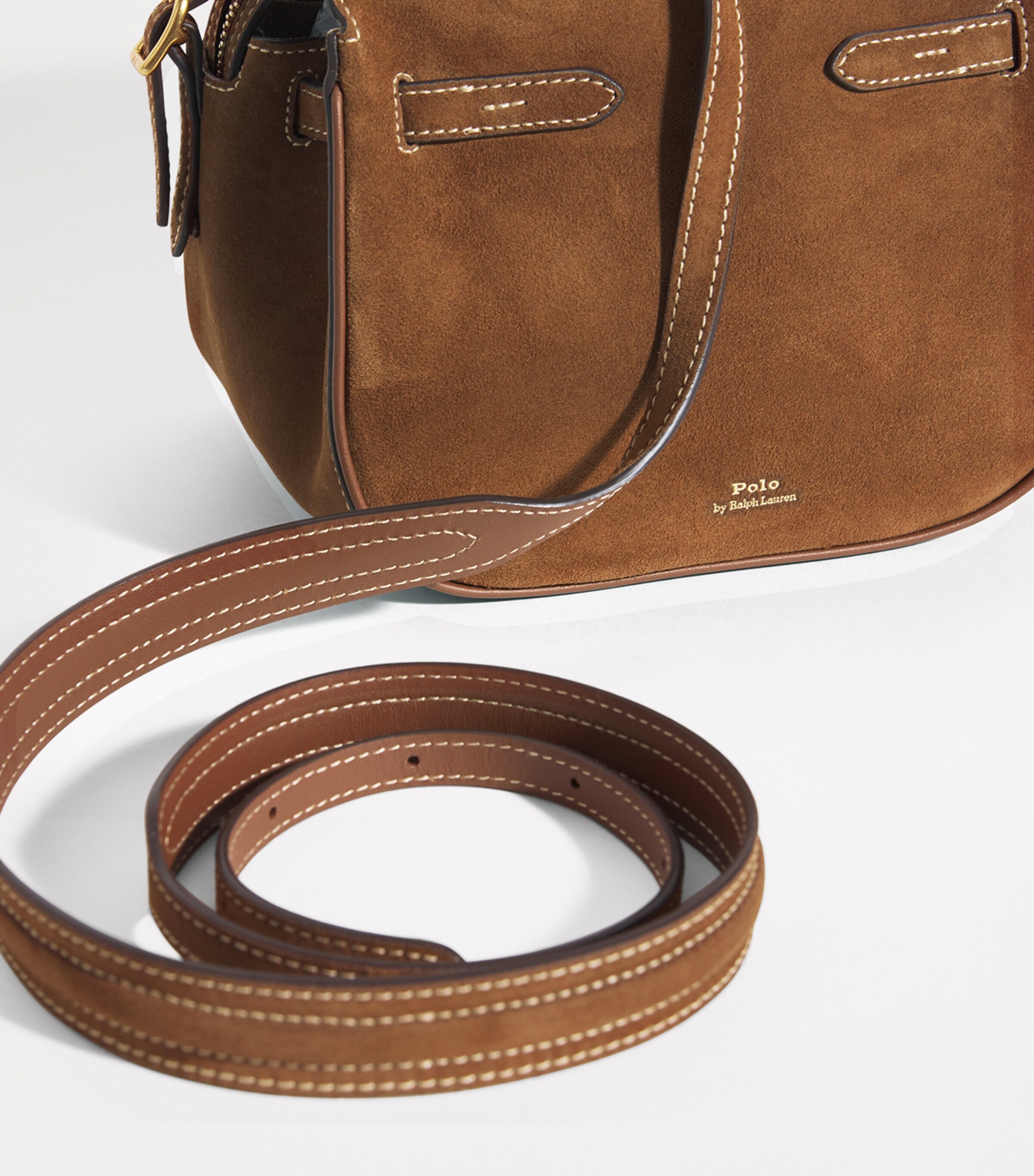 Polo Ralph Lauren Mini Suede Polo ID Cross-Body Bag | Harrods US