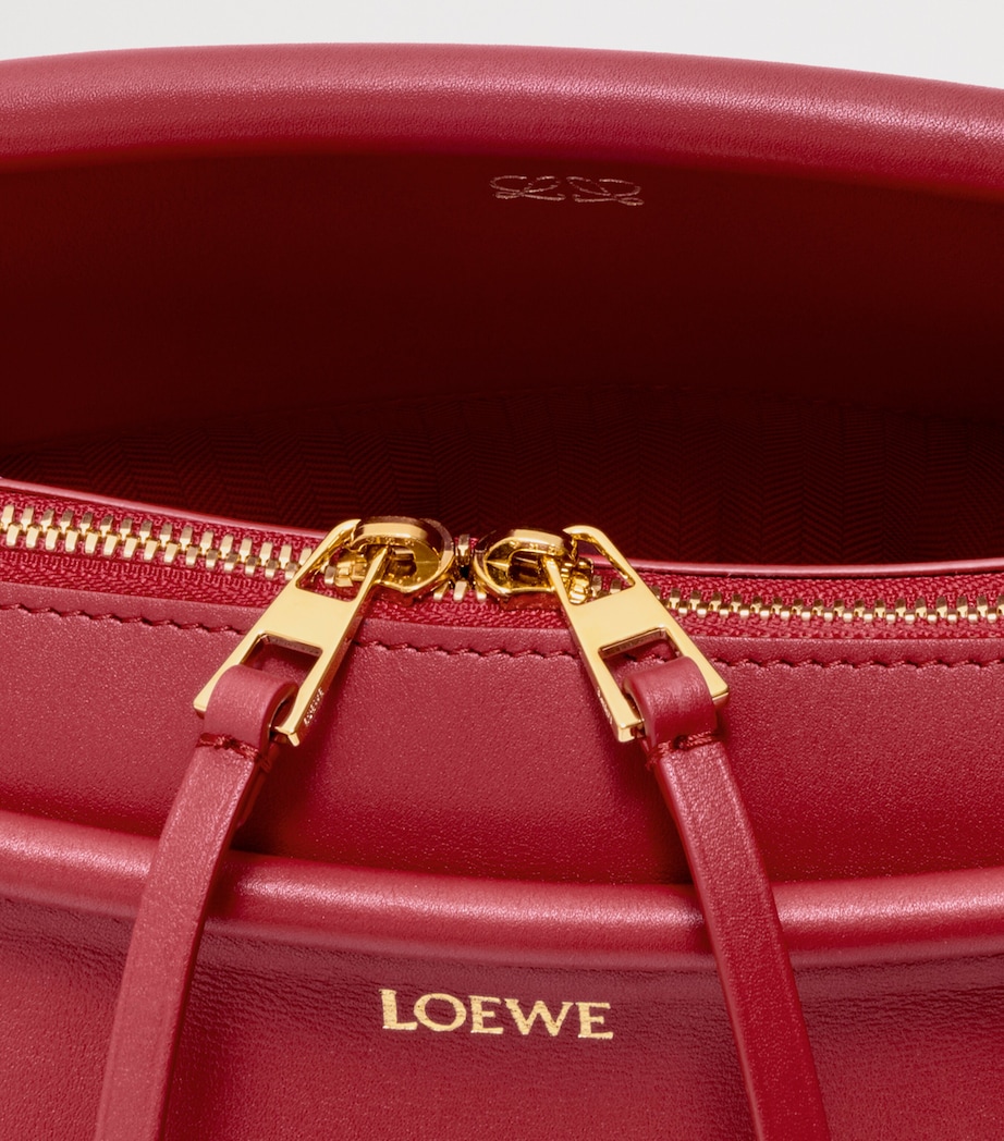 LOEWE Small Leather Whisker Shoulder Bag Carmine Red Image 8
