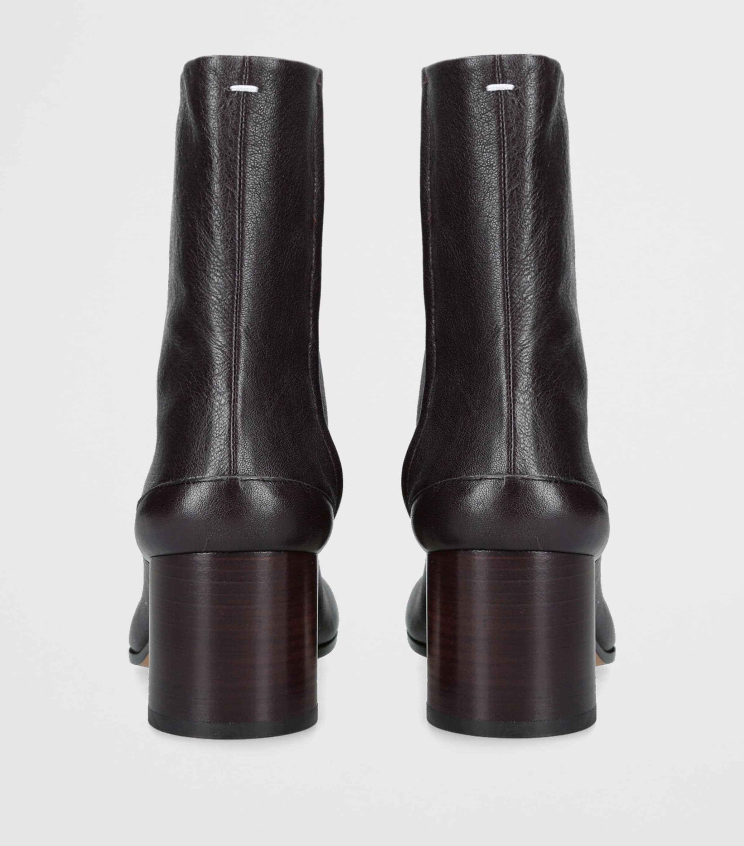 Leather Tabi Boots 60 WINE Image 2
