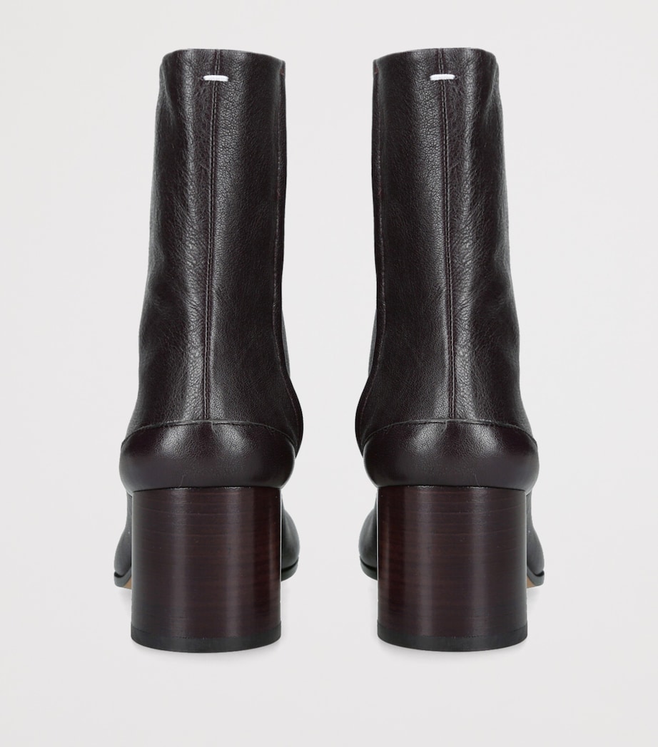 Leather Tabi Boots 60 WINE Image 2