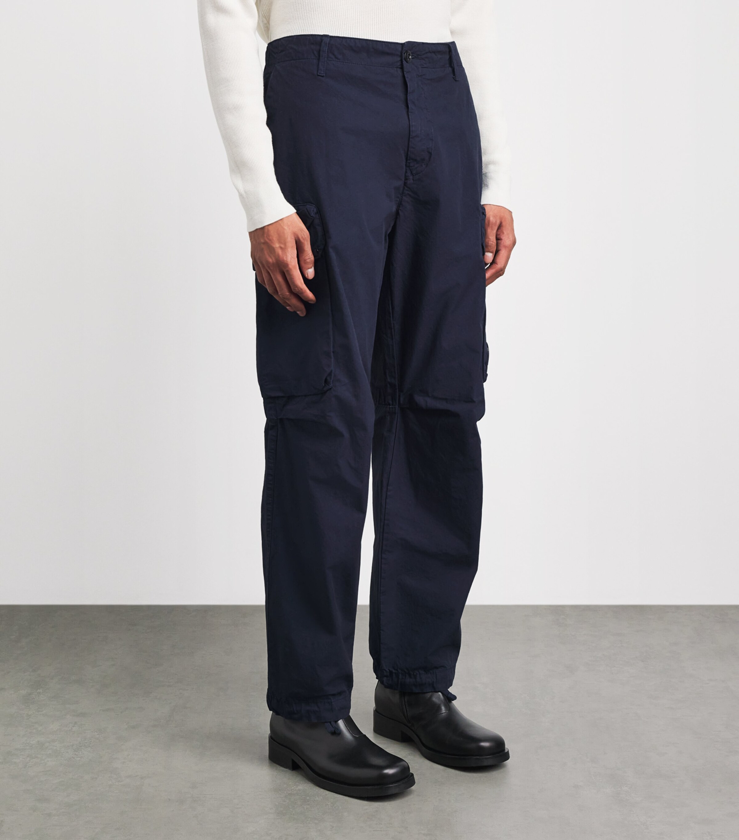 C.P. Company Navy Cotton Lens Cargo Trousers | Harrods DE
