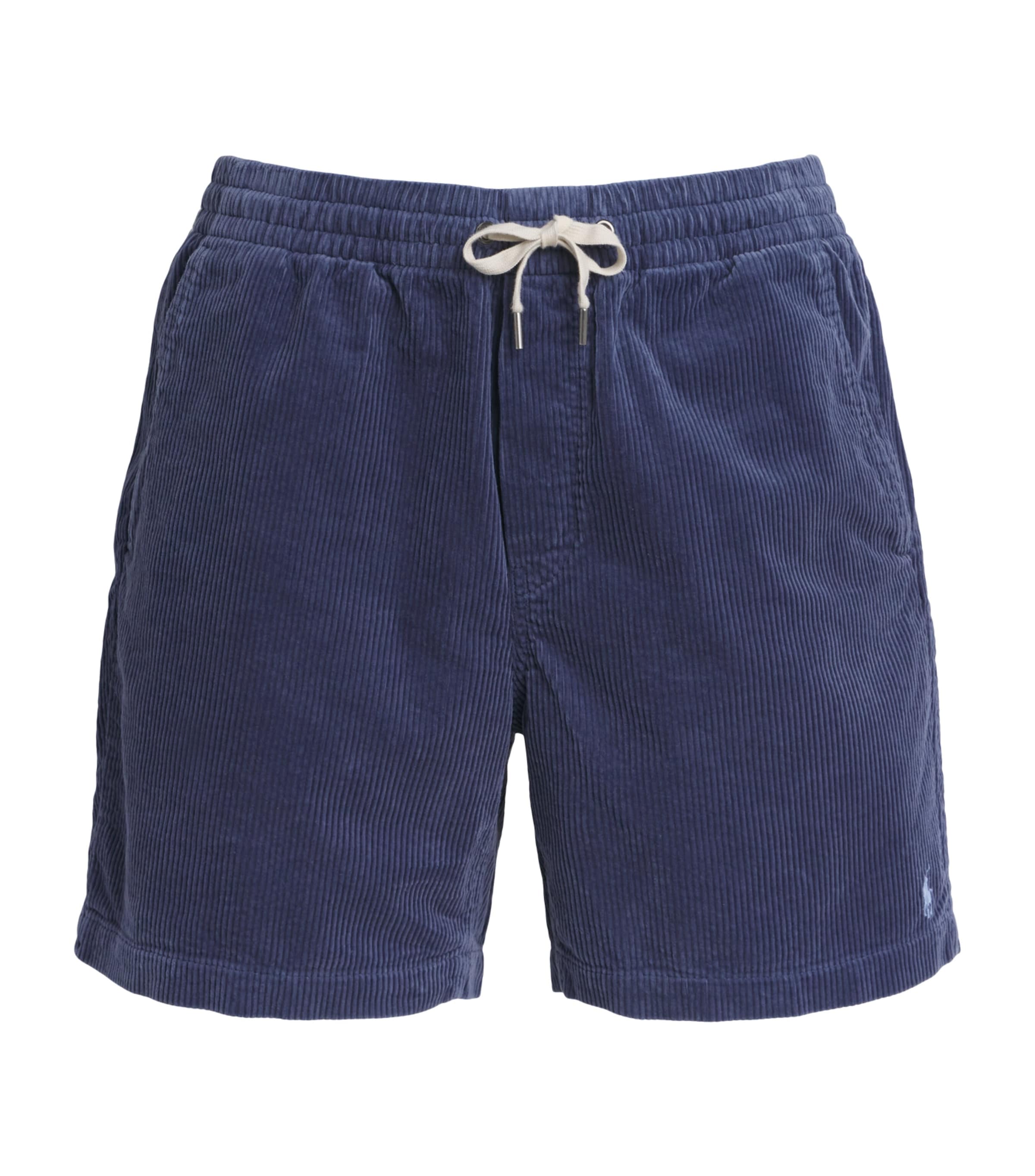 Polo Ralph Lauren Mens Cotton Corduroy Prepster Shorts Boston Navy Image 1