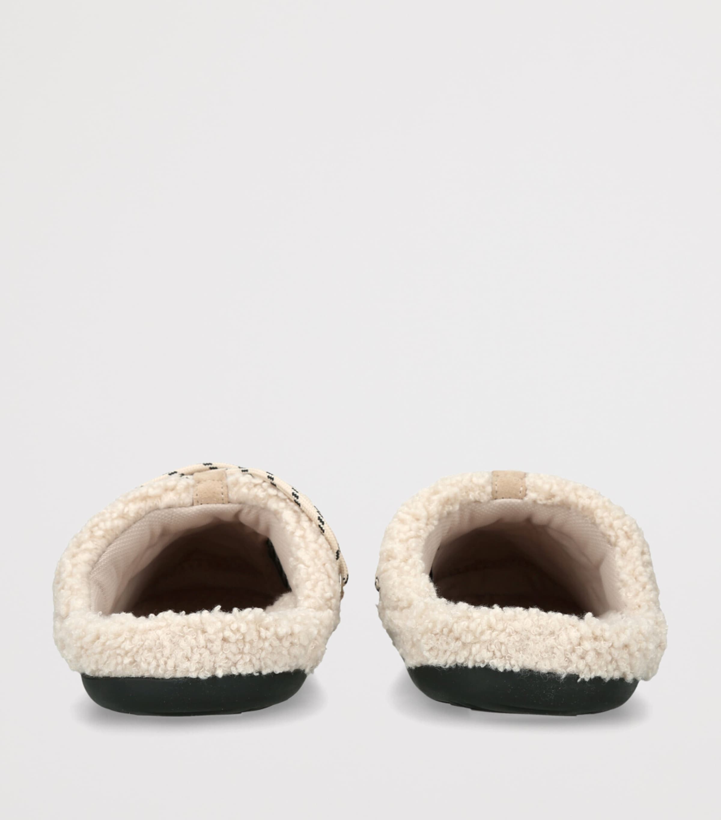 Faux Shearling Teddy Slippers BONE Image 2