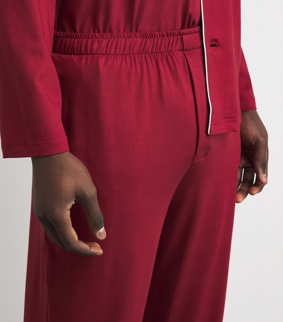 Micromodal Basel Pyjama Set 022RED Image 6