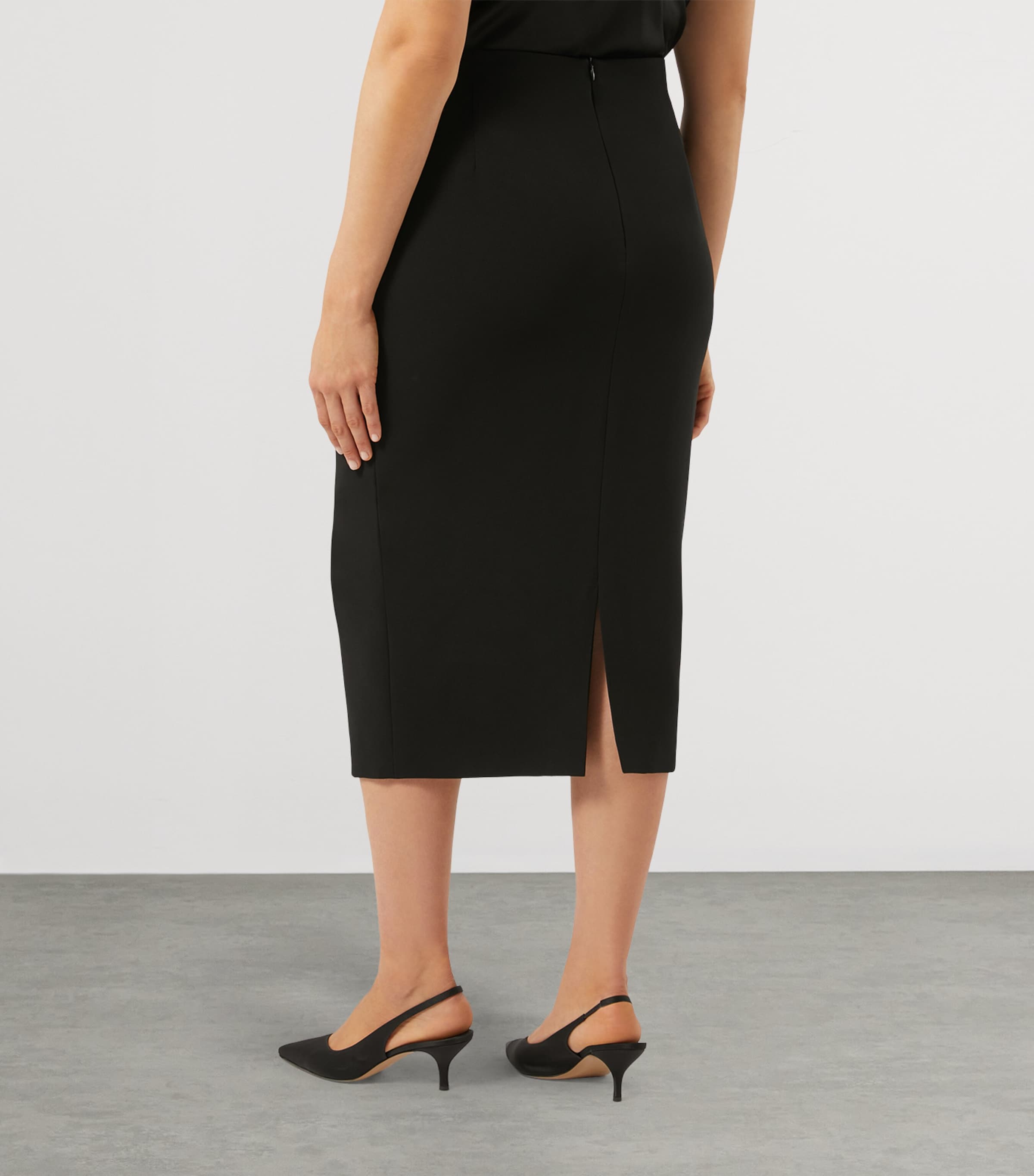 Cady Pencil Midi Skirt BLACK Image 3