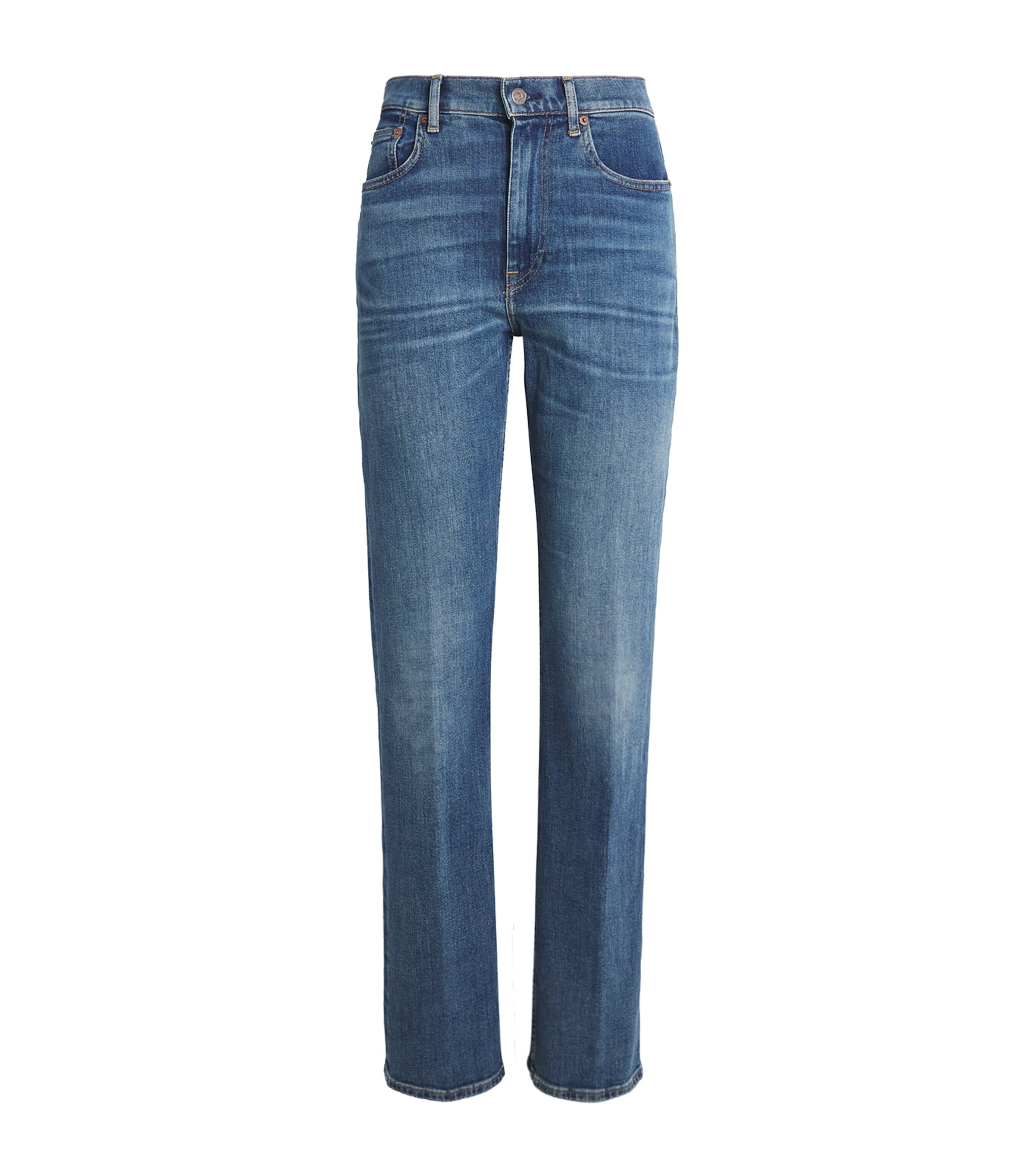 Polo Ralph Lauren High-rise Straight Jeans In Blue