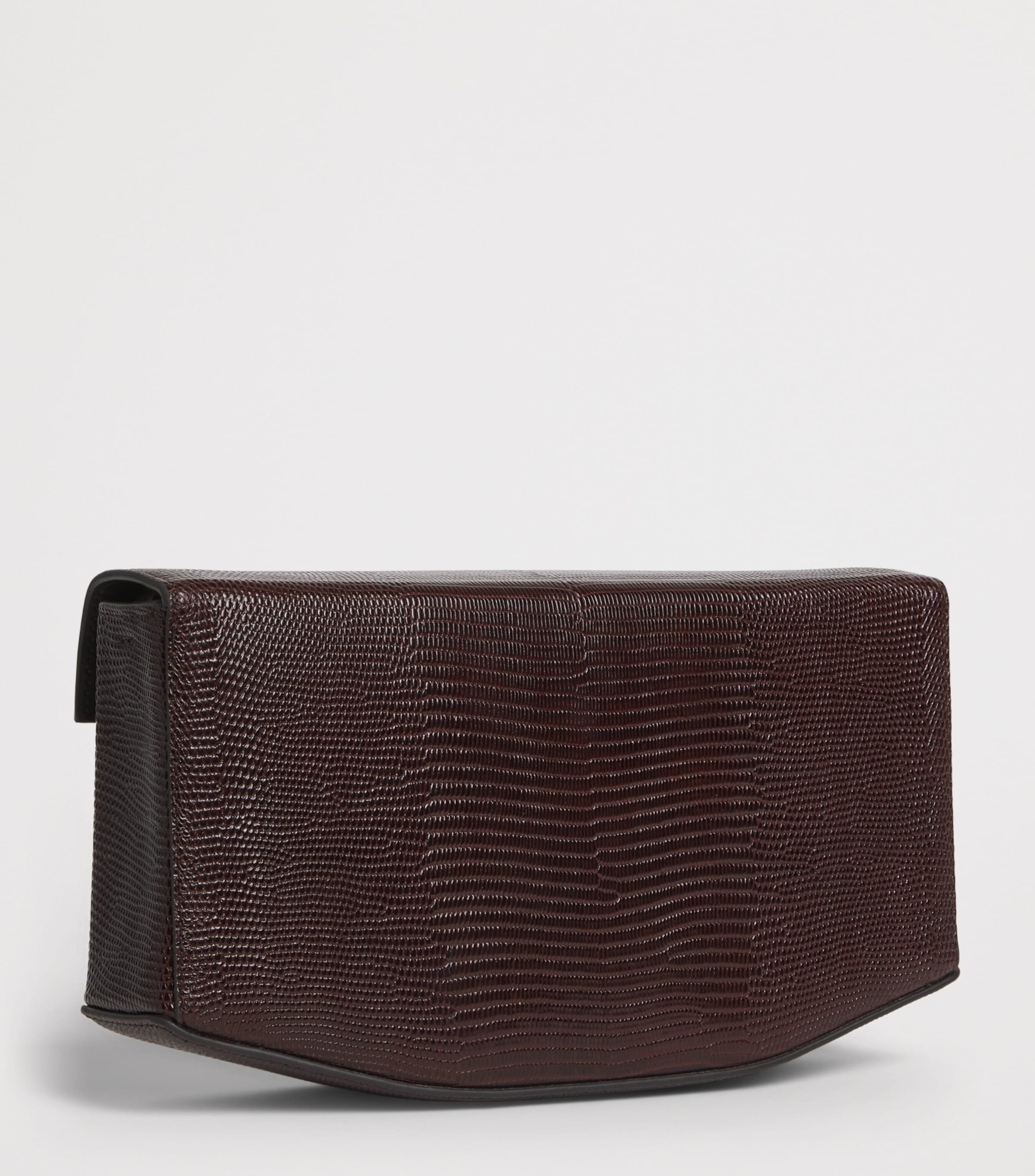 Toteme Embossed-Leather Shoulder Bag Brown Image 3