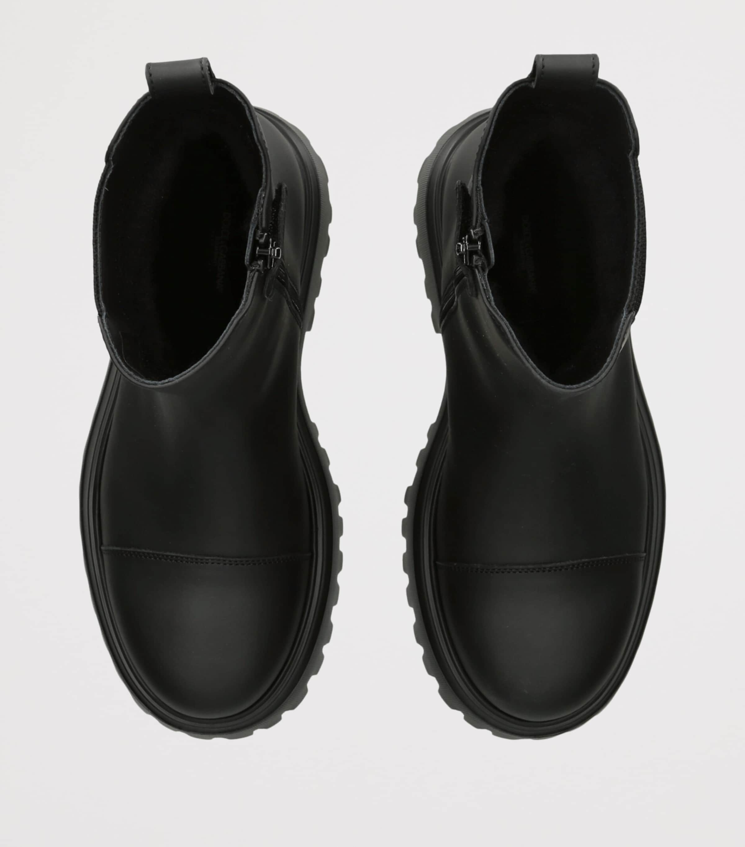 Dolce&Gabbana Kids Leather Chelsea Boots Black Image 3
