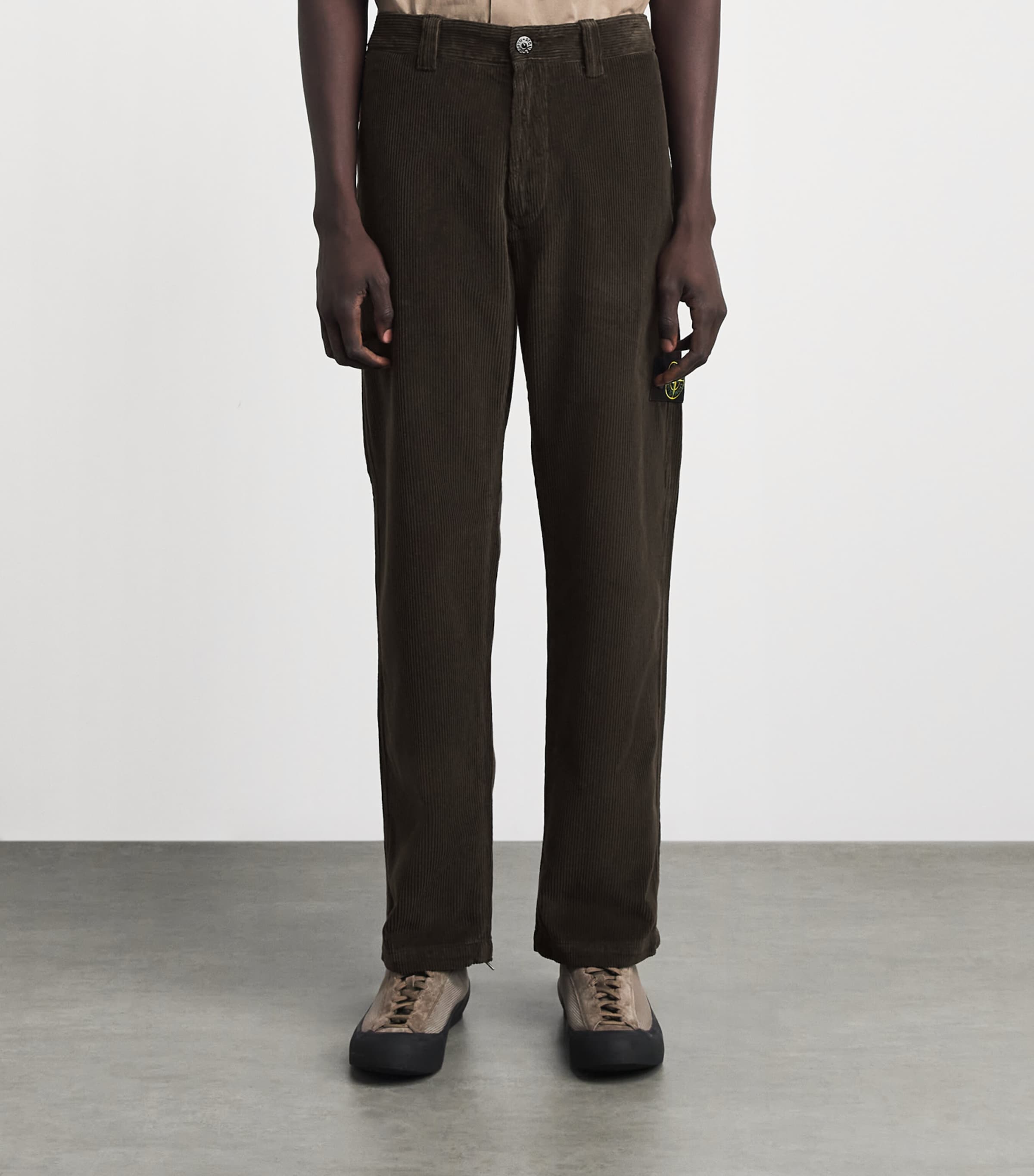 Stone Island Mens Organic Corduroy Trousers Image 4