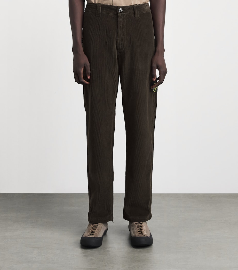 Stone Island Mens Organic Corduroy Trousers Image 4