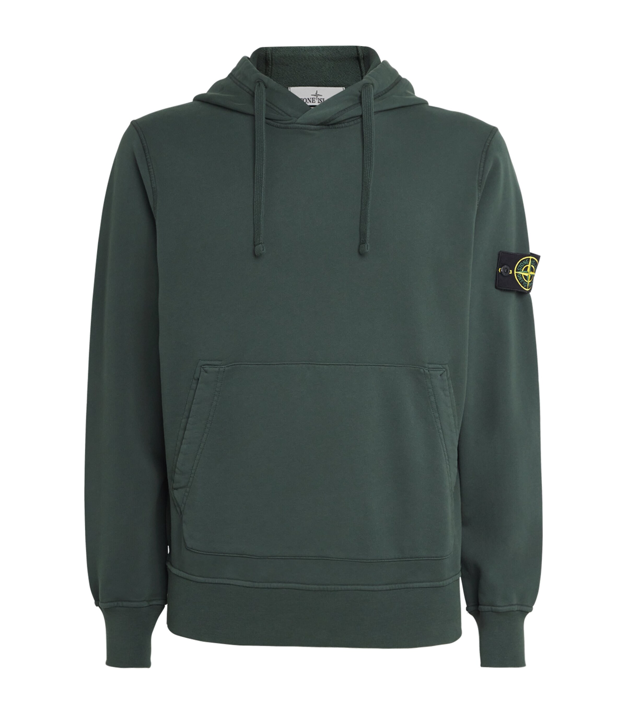 Stone Island Organic Cotton Fleece Hoodie | Men Clothing | Sweatshirts & Hoodies | Designers | Stone Island