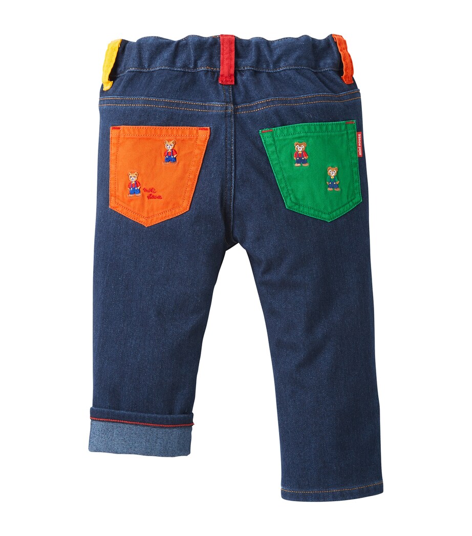 Cotton Embroidered Jeans (2-5 Years) 33 Image 7