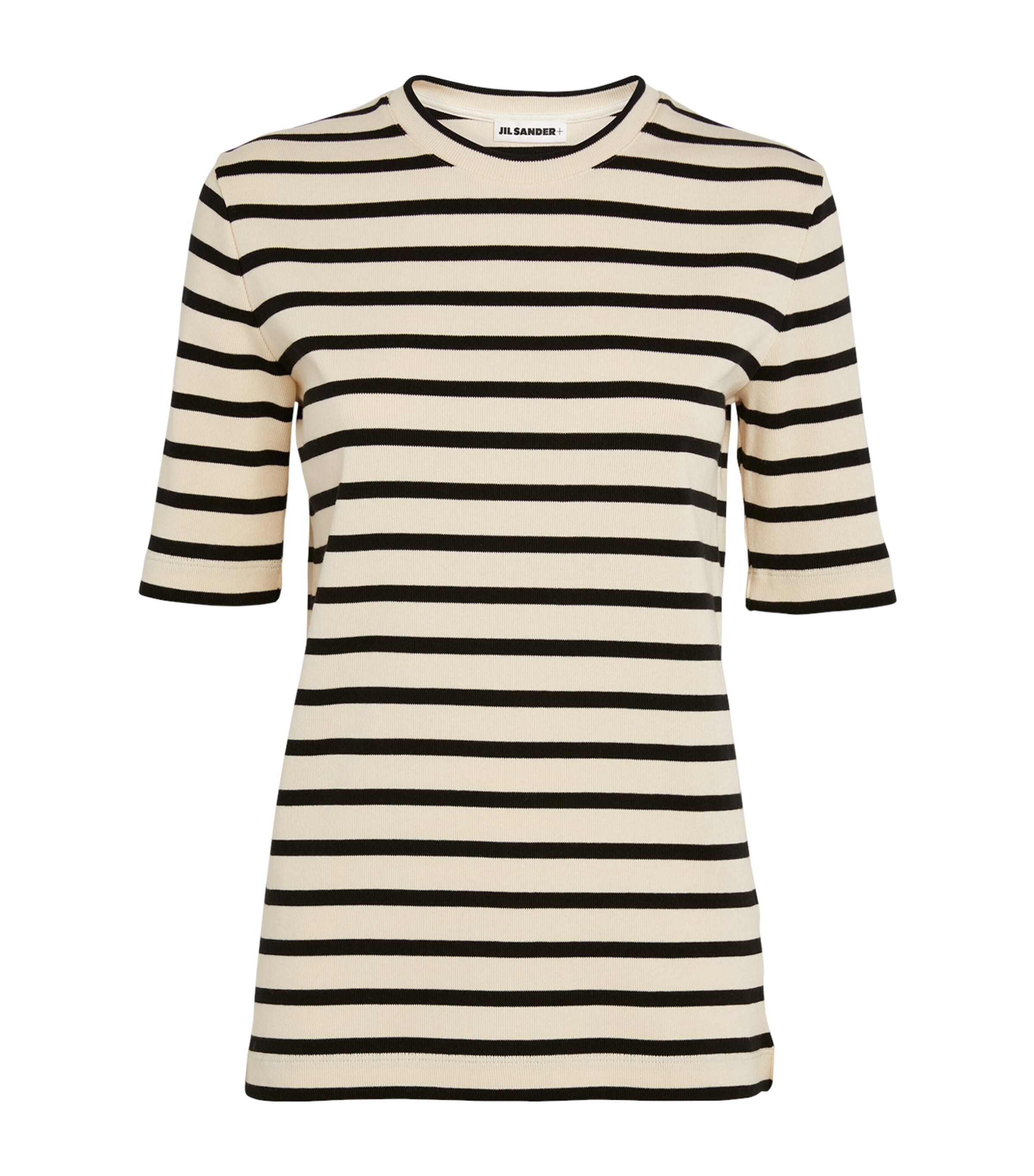 Jil Sander Striped T-shirt In Grey