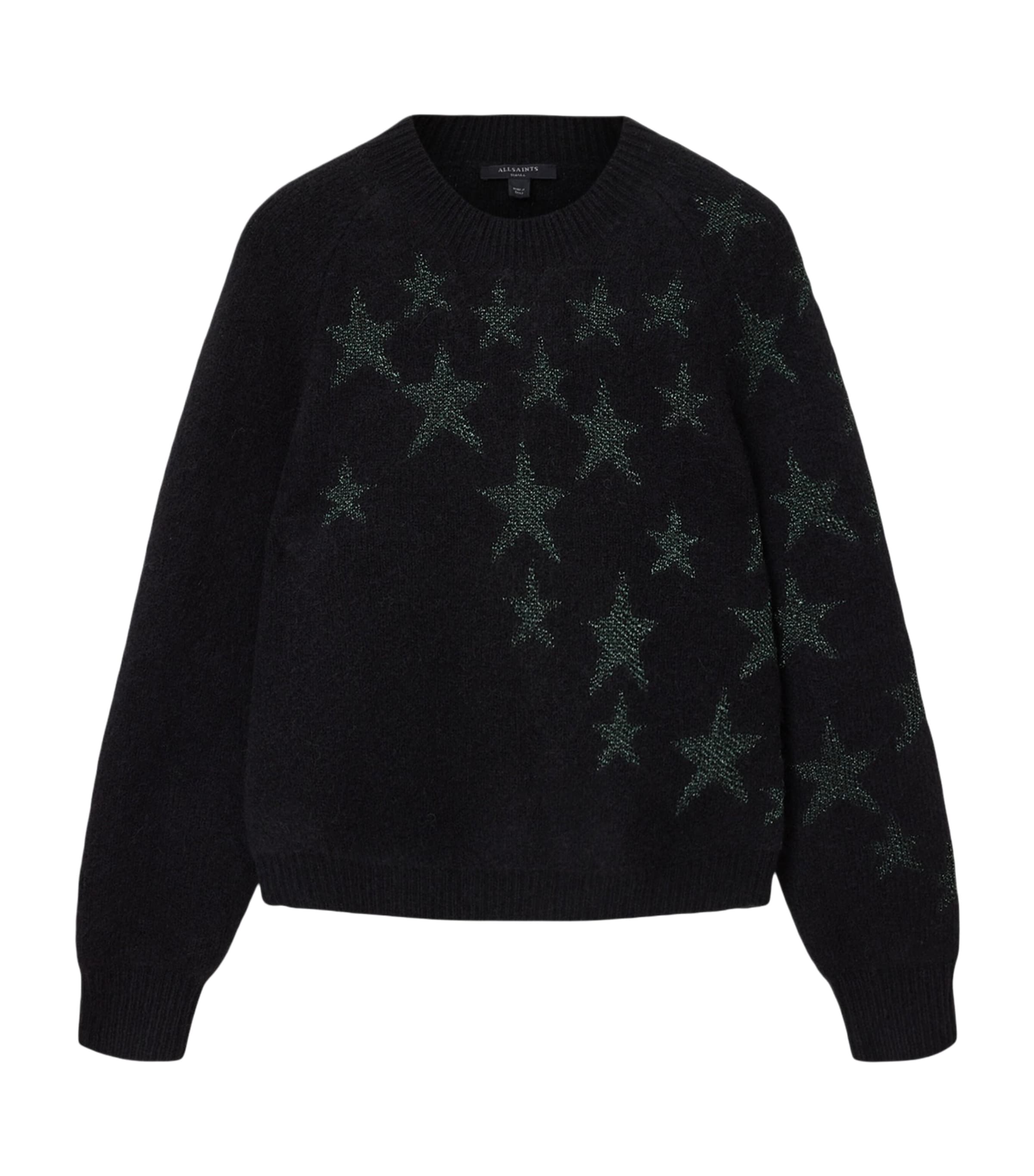 Allsaints Jacquard Cosmos Sweater In Black