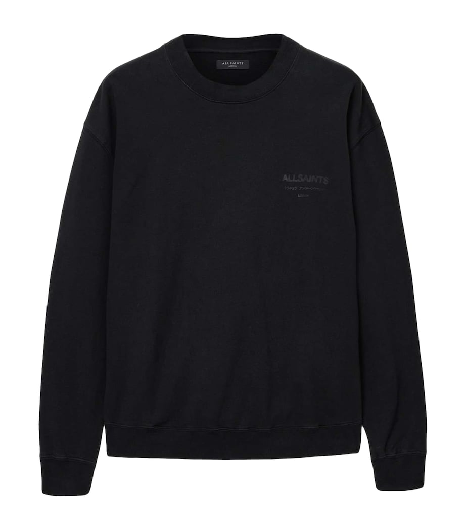 Cotton Xander Sweatshirt JET BLACK Image 1
