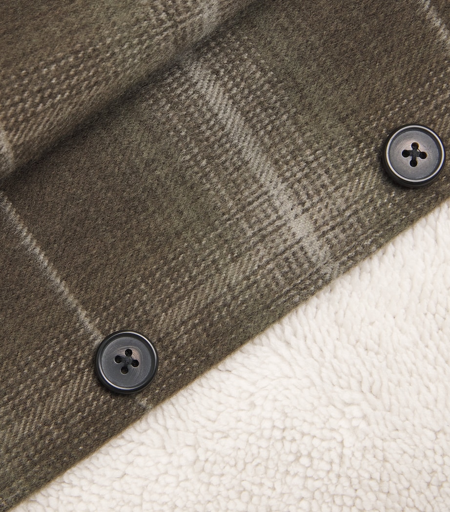 Fleece-Lined Telford Overshirt MARSH GREEN PLAID Image 5