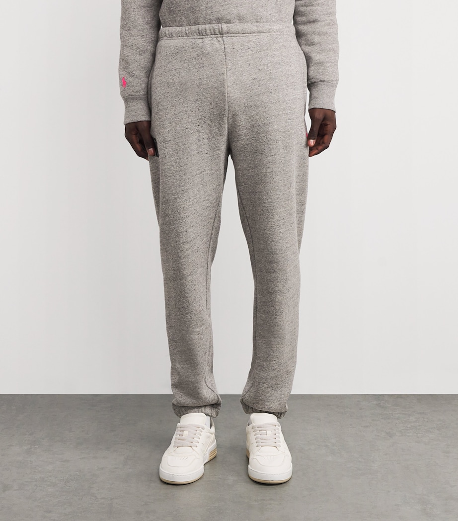 Cotton-Blend Logo Sweatpants DARK GREY HEATHER Image 3