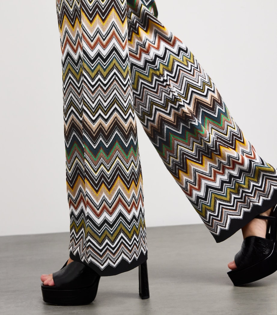 Zigzag Flared Trousers SM9TA MULTICOLOR Image 6