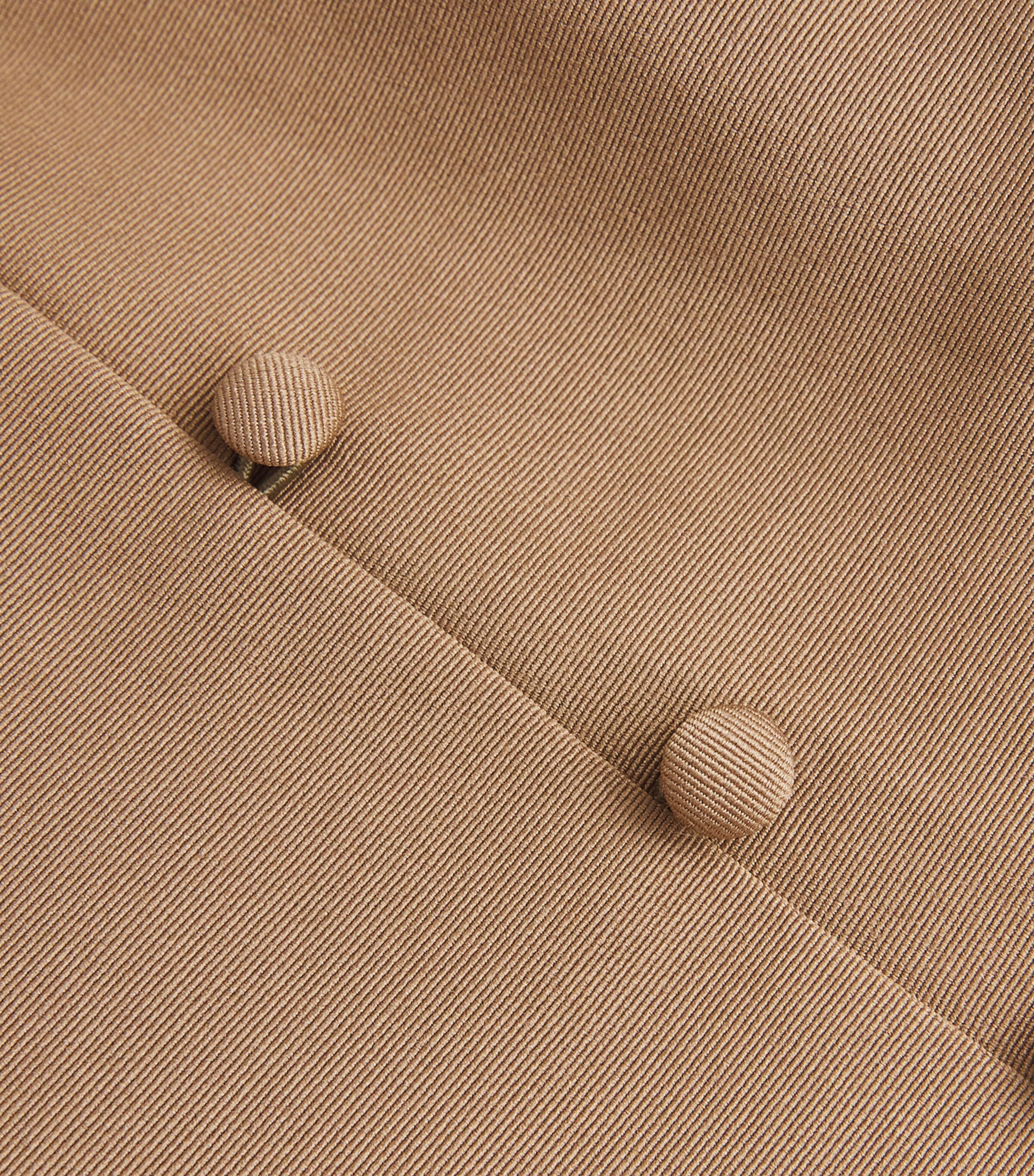 Cotton-Blend Halterneck Stella Maxi Dress TAUP TAUPE Image 5